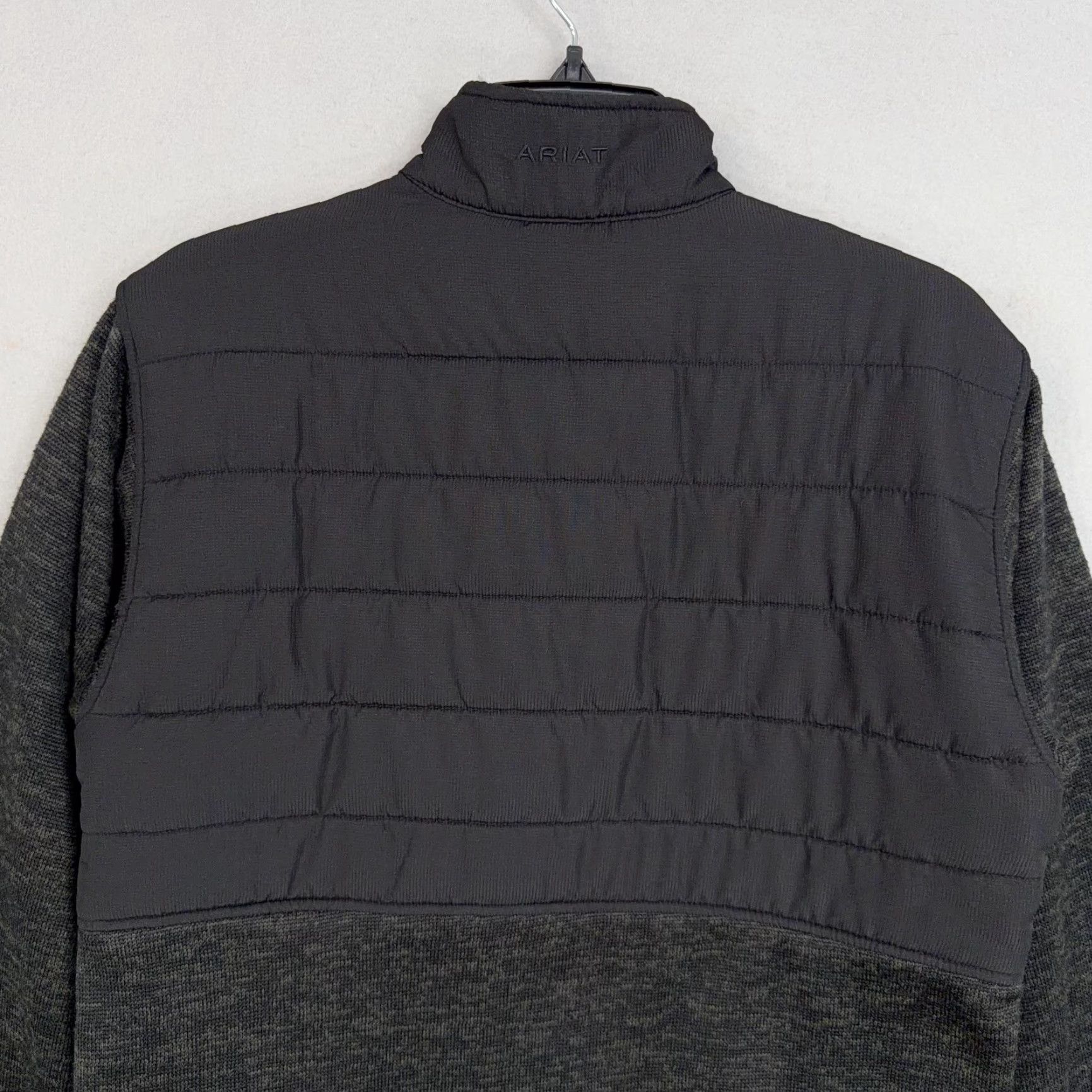 Ariat Ariat Jacket Mens Small Gray Quilted Fleece Pullover Outdoor Western Equestrian Size US S / EU 44-46 / 1 - 7 Thumbnail