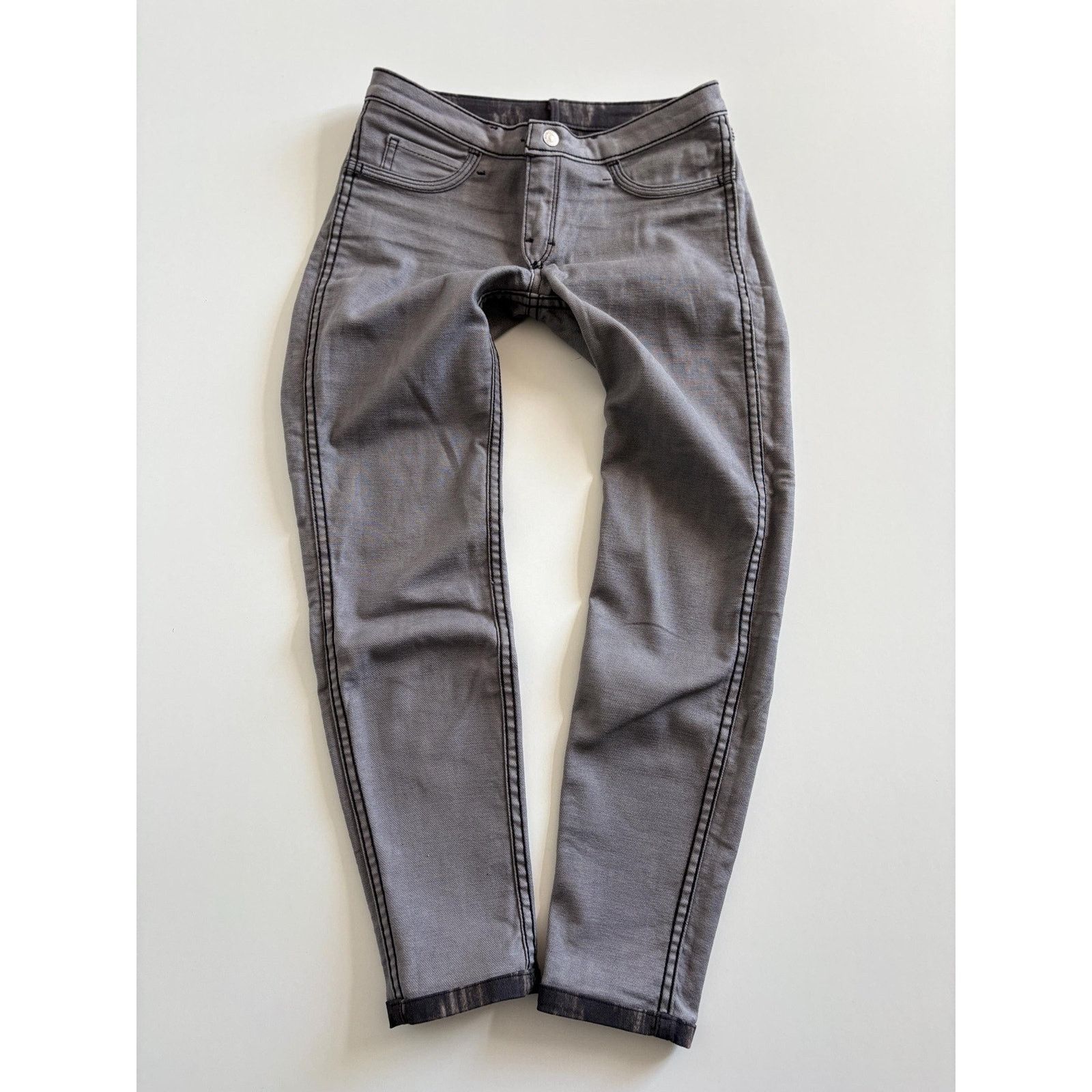 Levi's Levi's Reversible Jeans Ikat Print Solid Grey Archive Rare Size US 27 - 6 Thumbnail