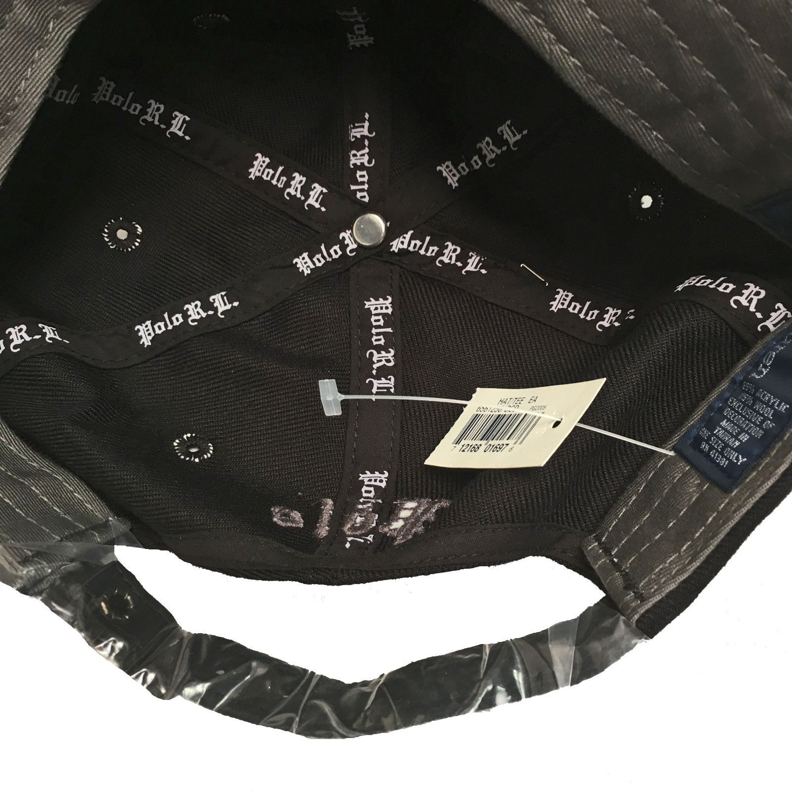 Polo Ralph Lauren NEW RARE Vintage Polo Ralph Lauren Baseball Hat Black Wool Size ONE SIZE - 3 Thumbnail