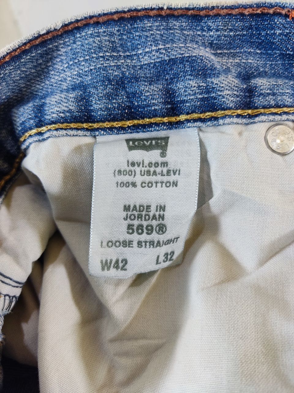 Levi's vintage levis 569 loose straight distressed denim Size US 44 / EU 60 - 4 Thumbnail
