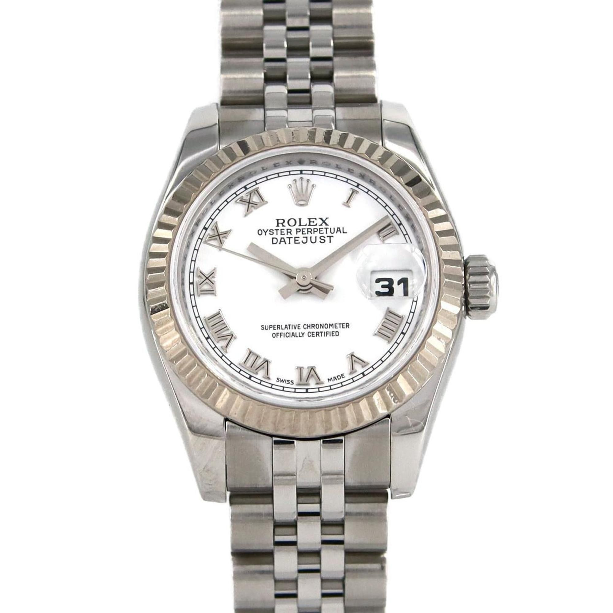 Rolex Datejust 179174 Ssxwg Automatic Watch Z Series in White, Women's