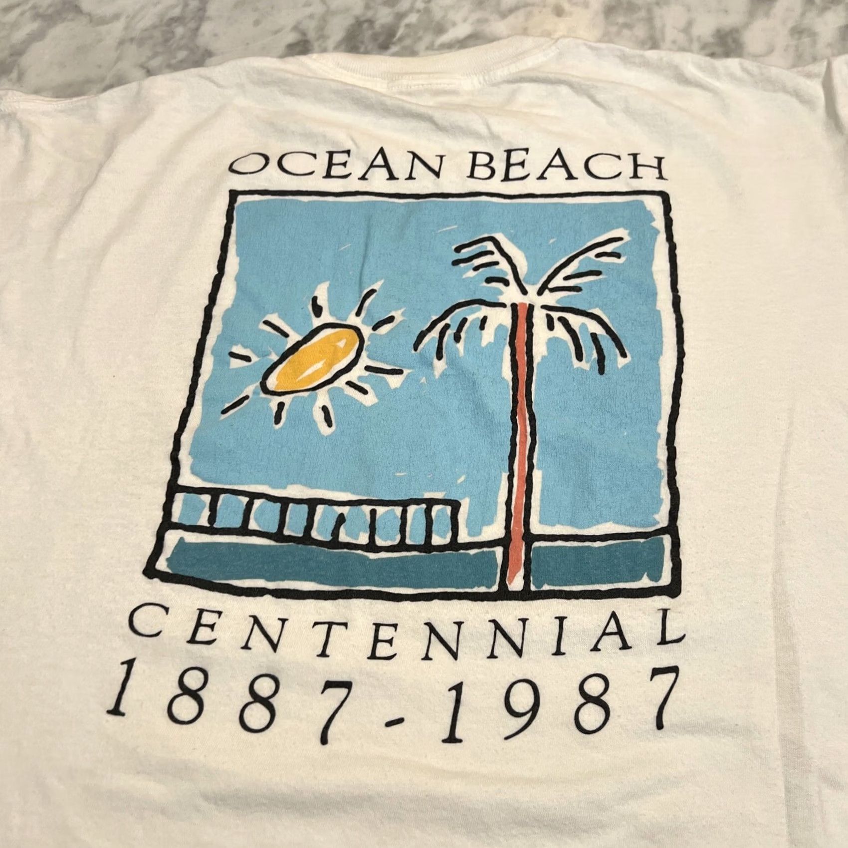 Vintage VINTAGE Ocean Beach Centennial Shirt XL Single Stitch Graphic 1987 Men’s Size US XL / EU 56 / 4 - 3 Thumbnail