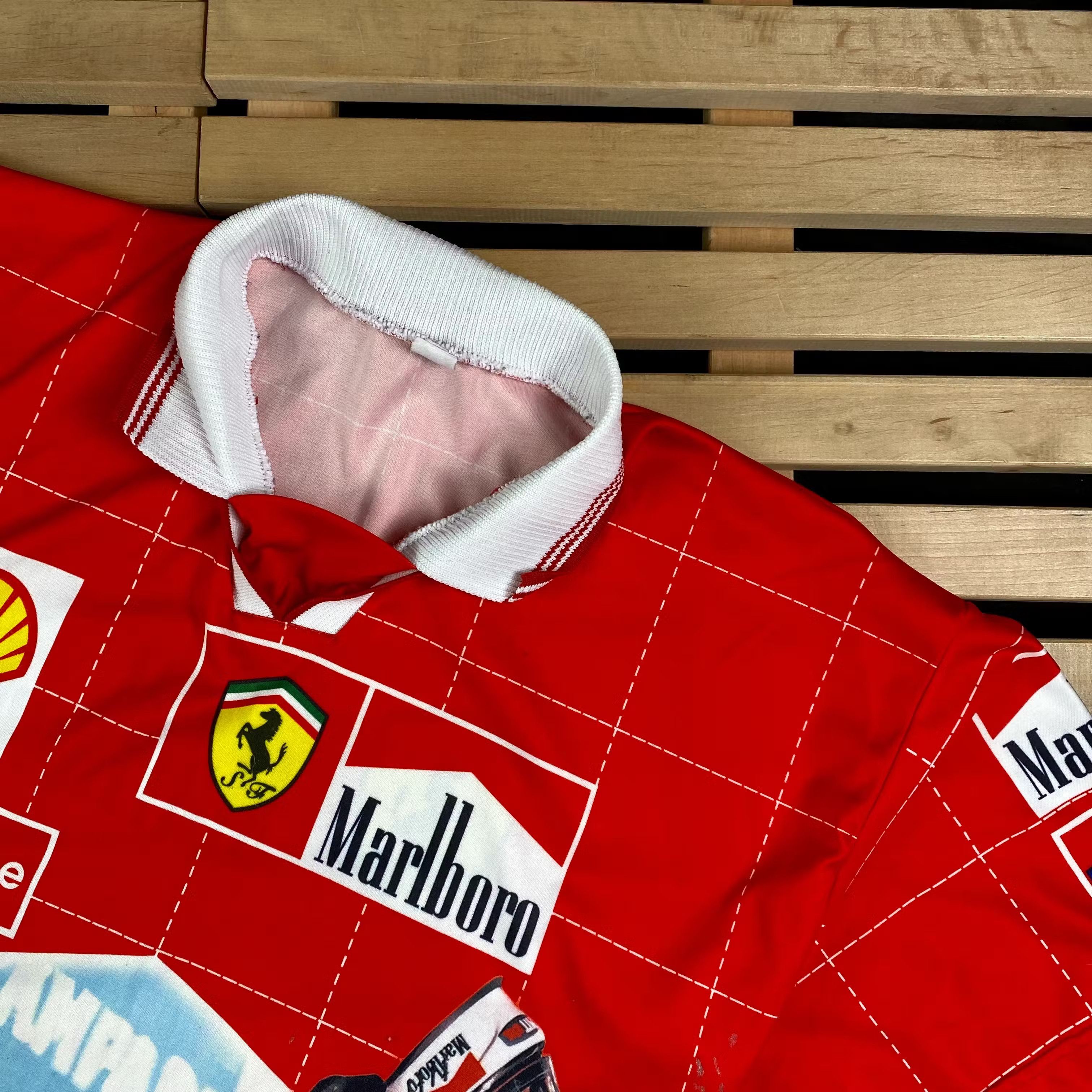Ferrari × Marlboro × Vintage Mens Vintage T Shirt Marlboro Ferrari Size XXL 2XL Size US XXL / EU 58 / 5 - 2 Thumbnail