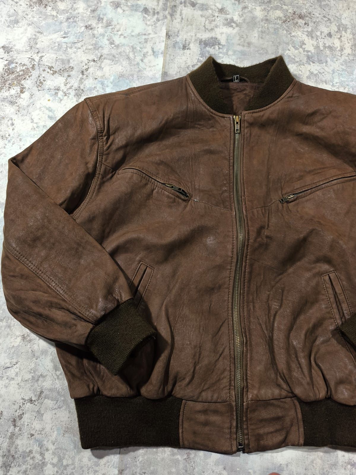 Leather Vintage Paris Dakar Leather Bomber Jacket Size US L / EU 52-54 / 3 - 4 Thumbnail