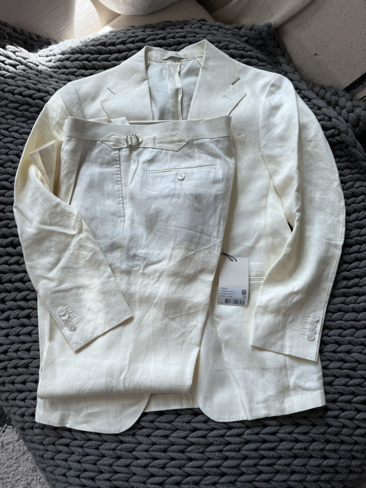Suitsupply Suits Off White Roma 2-Piece Suit, Men's (Size 38R) Product Image