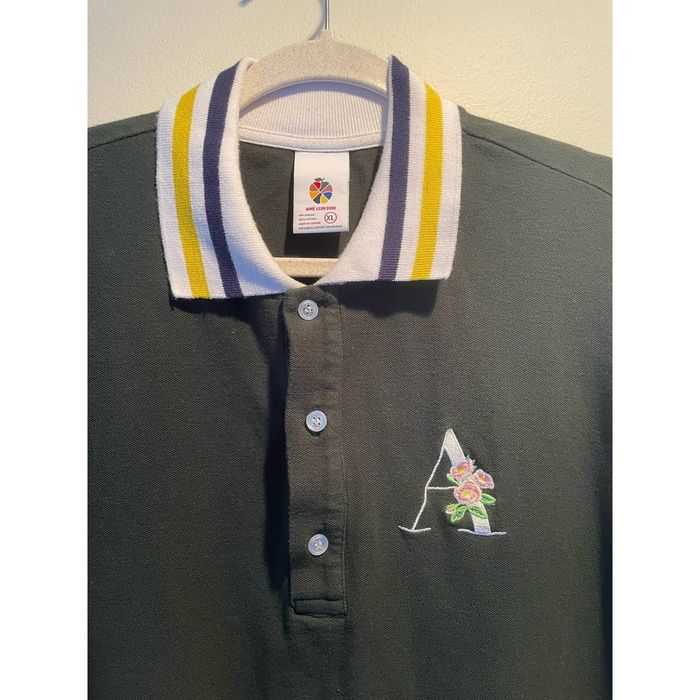 Aime Leon Dore Aime Leon Dore Floral Pique Polo SS18, Green, XL Grailed