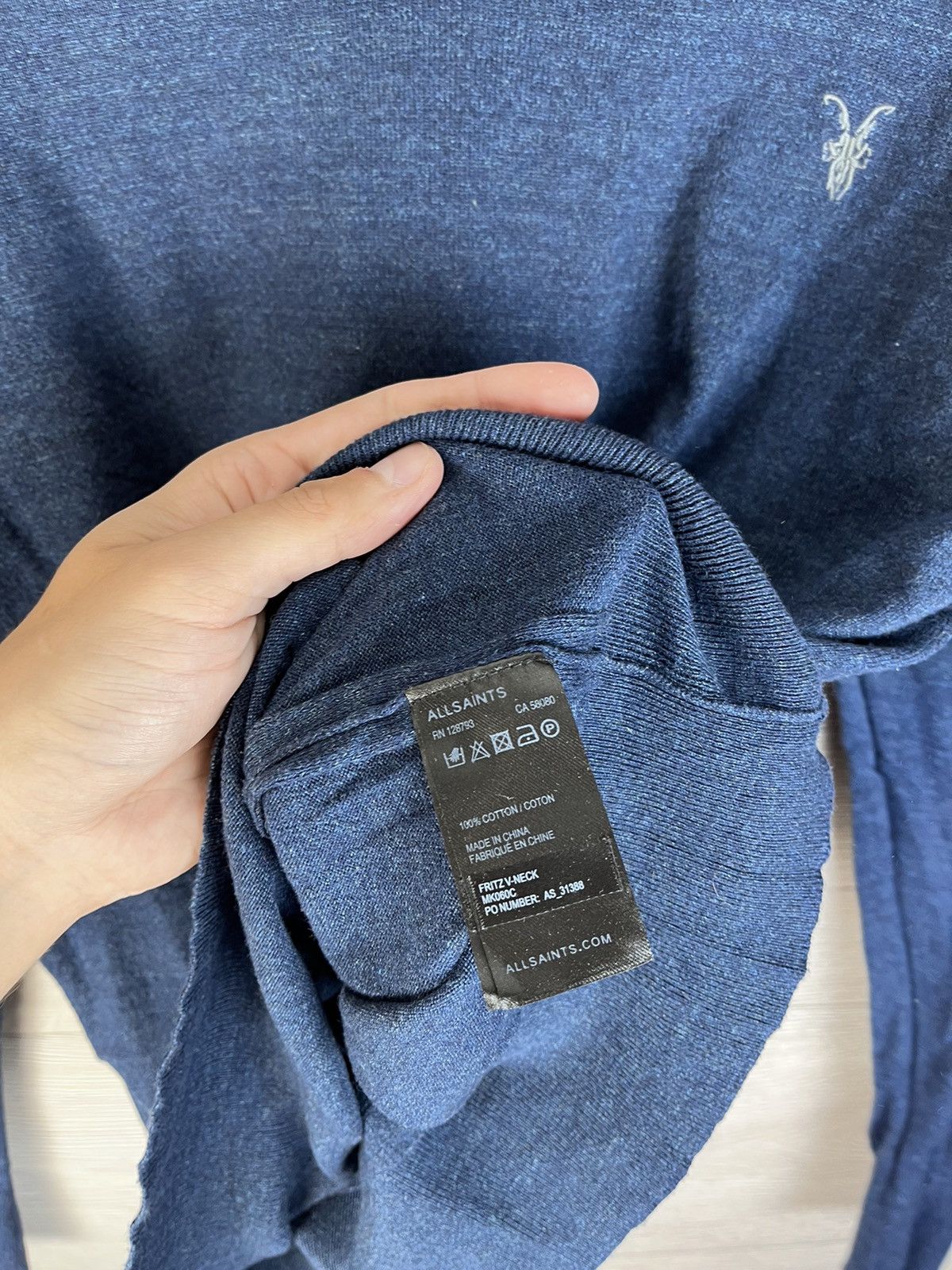 Allsaints Men's sweater Allsaints size M 100% cotton Size US M / EU 48-50 / 2 - 6 Thumbnail
