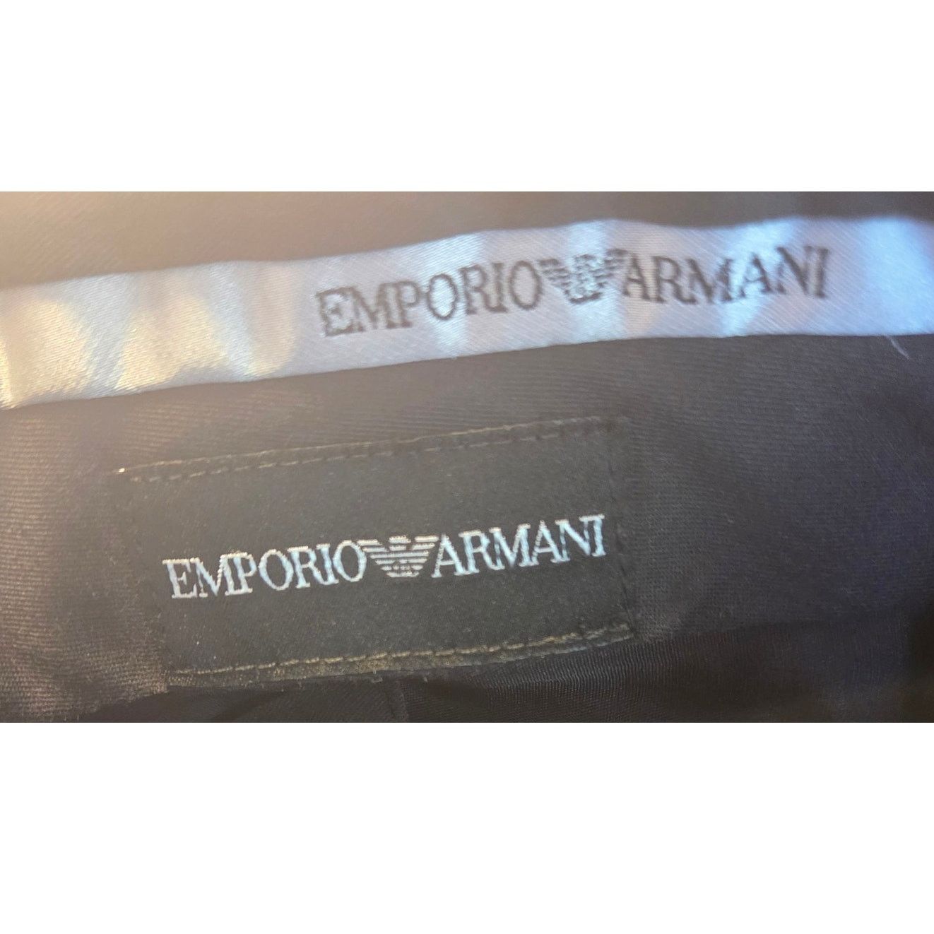 Emporio Armani Emporio Armani Grey Pinstripe Suit - Size 38R, Pants 29/30 Size 38R - 9 Thumbnail