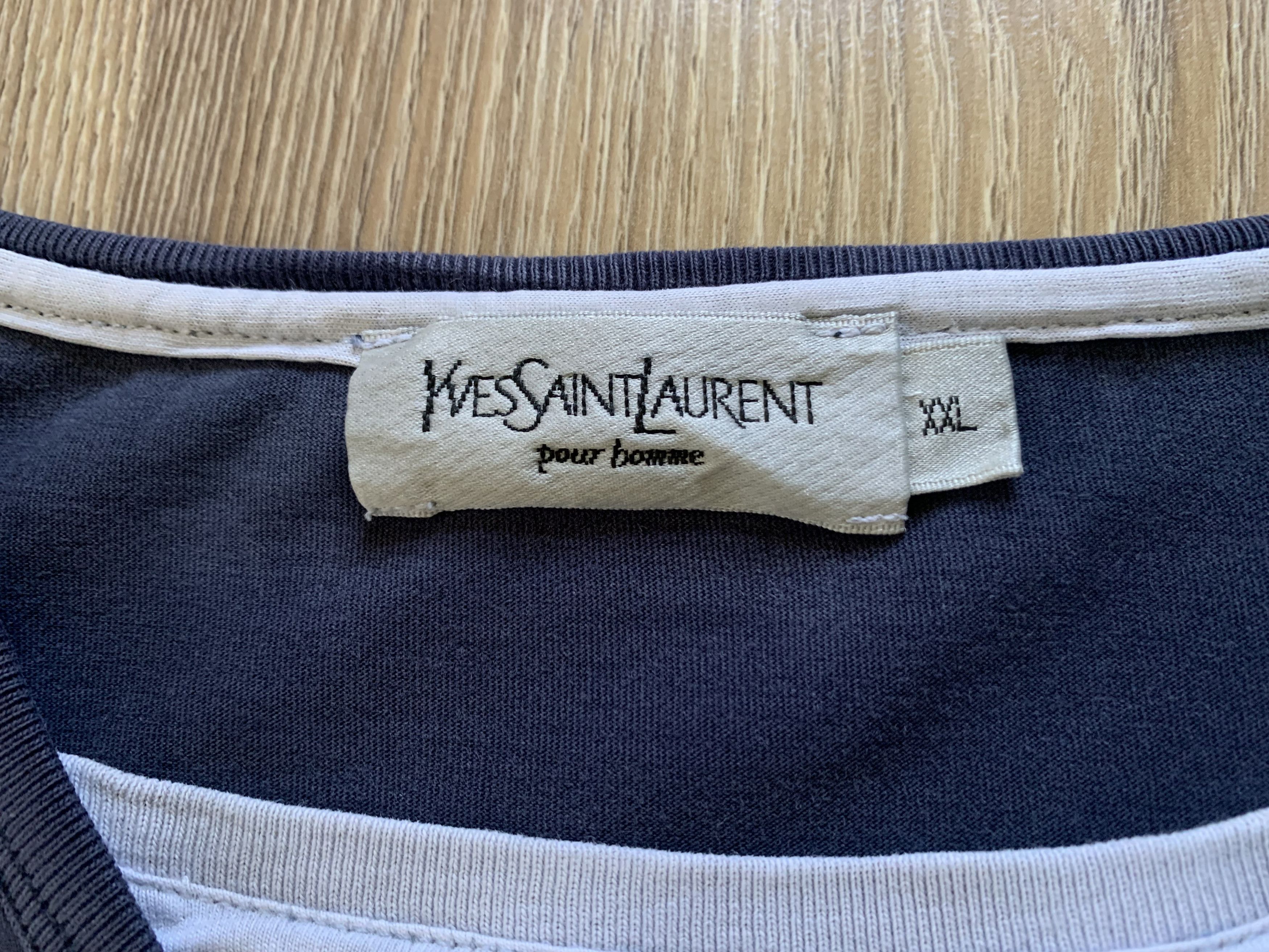 Other Vintage Yves Saint Laurent Y2K YSL T Shirt Size US XXL / EU 58 / 5 - 7 Thumbnail