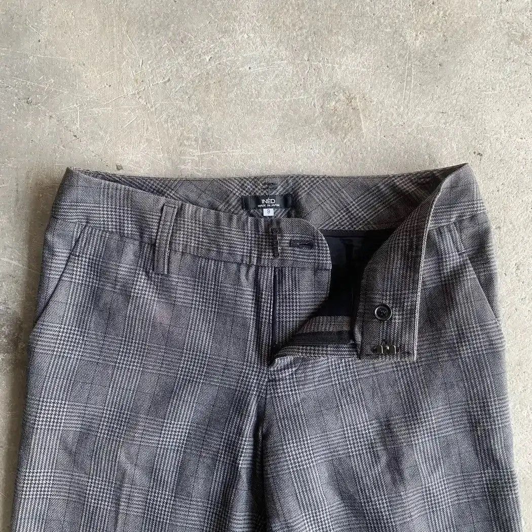 Other Ined Homme By Yohji Yamamoto Check Baggy Wide Leg Pants Size US 29 - 7 Thumbnail