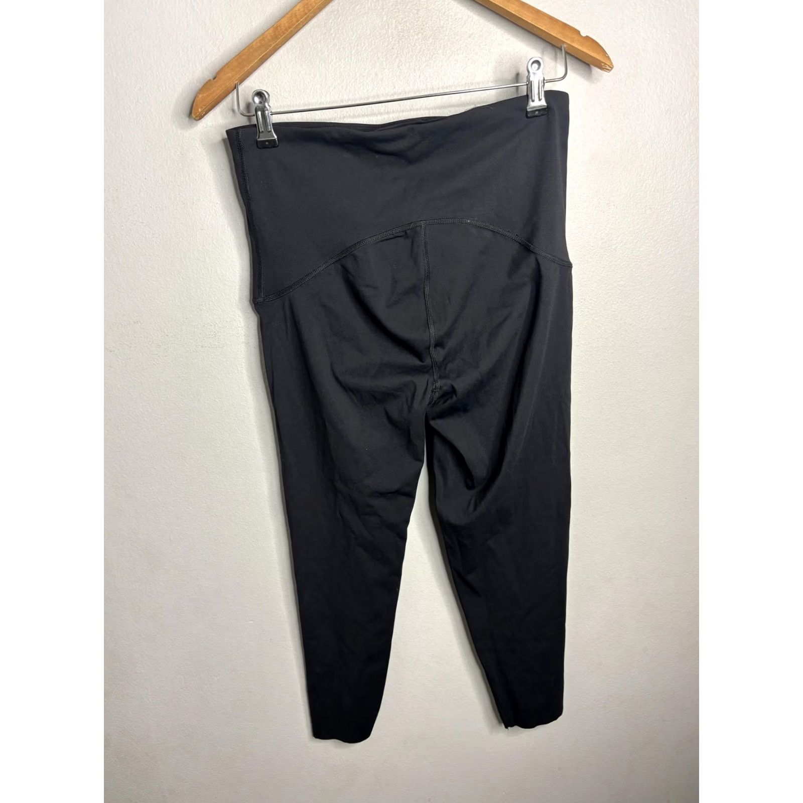 Spanx Spanx Leggings Womens Large Black High Waist Maternity Over Belly Panel Shaping Size 36" / US 14 / IT 50 - 5 Thumbnail