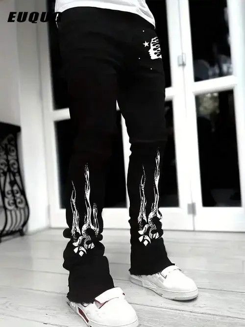 Jean Minako x Riyo Washed Stacked Distressed Ripped Skinny Jeans Size US 32 / EU 48 - 8 Thumbnail
