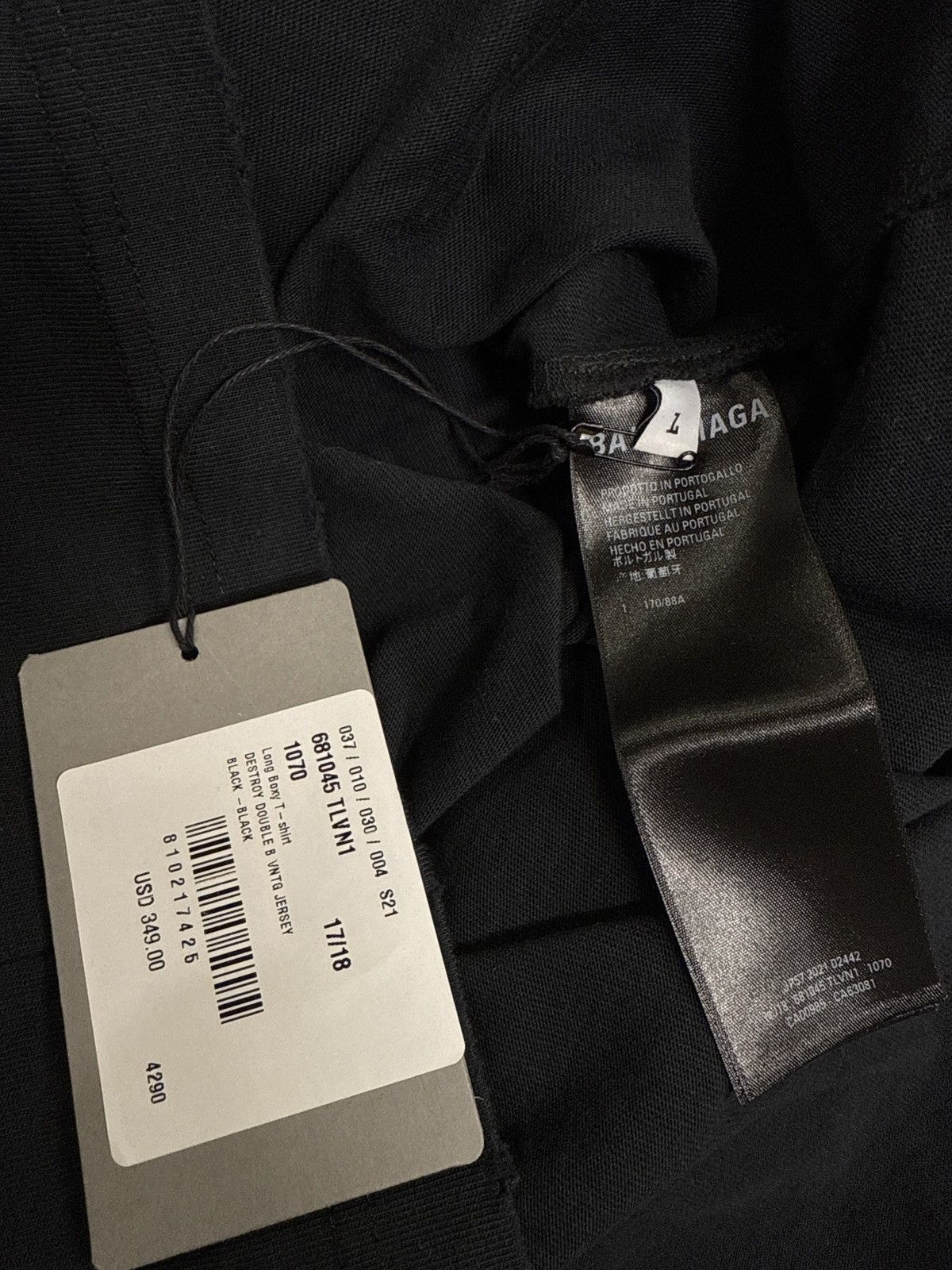 Balenciaga Destroyed Double B shirt