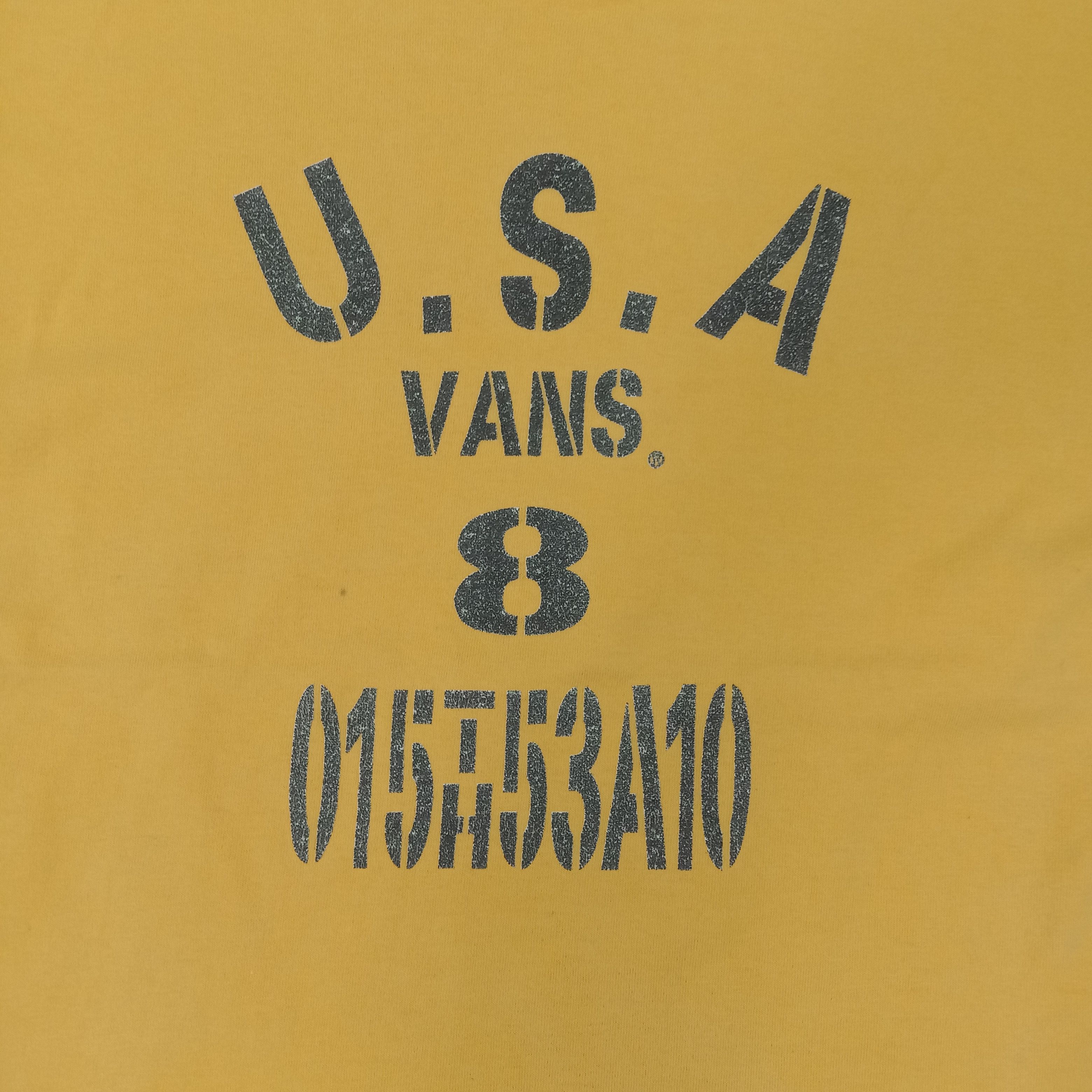 Vans × Vintage Vans Off The Wall U.S.A Streetwear Tshirt Size US M / EU 48-50 / 2 - 2 Thumbnail