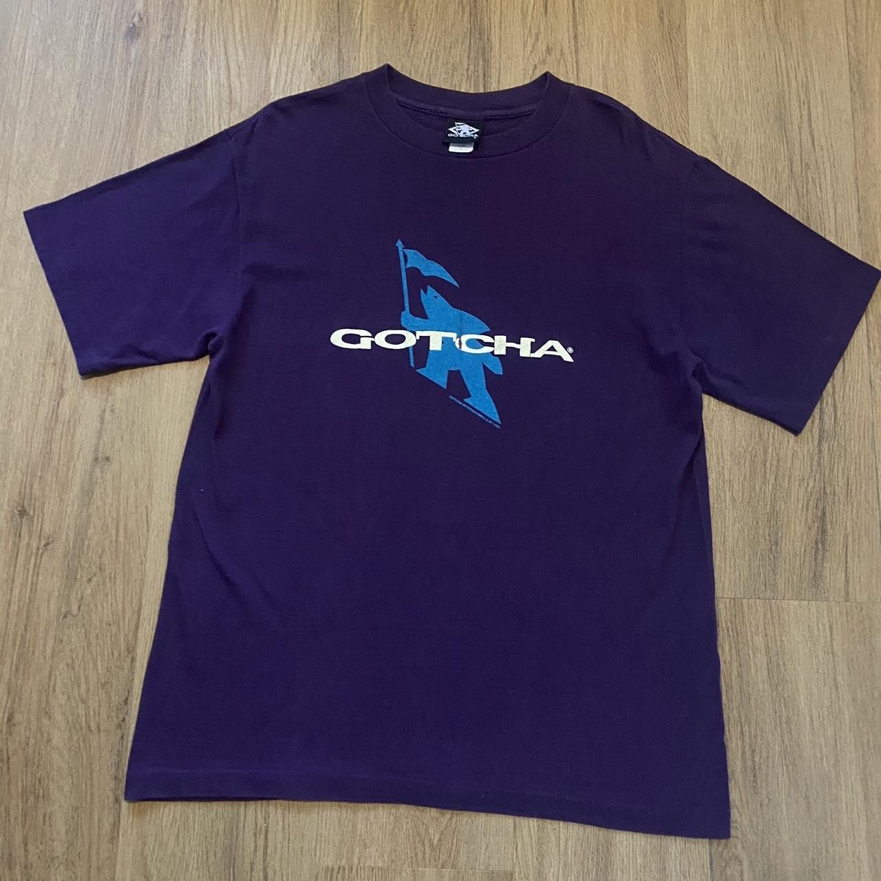 Other 1991 Gotcha purple skateboarding t-shirt Size US L / EU 52-54 / 3 - 2 Thumbnail