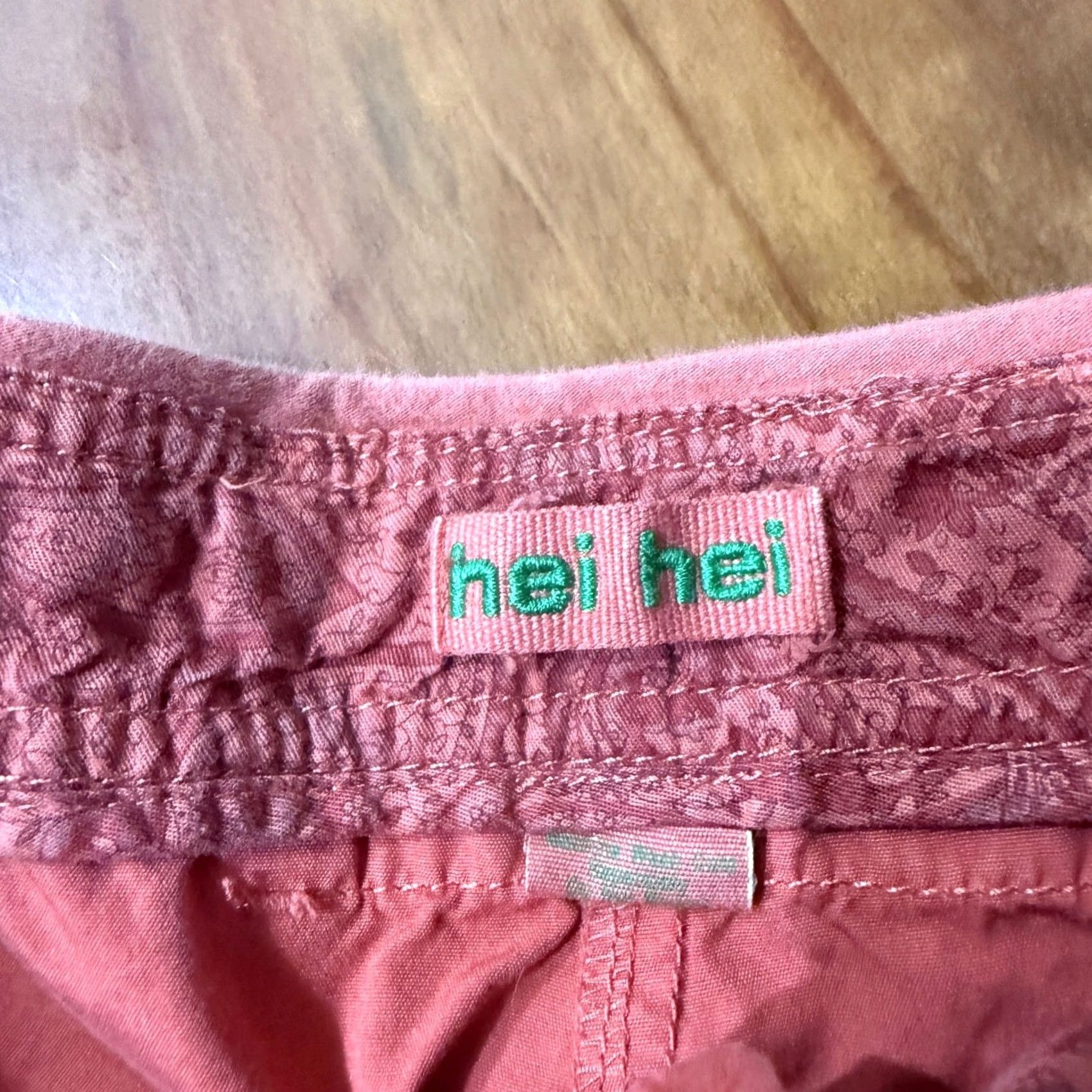 Anthropologie VINTAGE Hei Women's Pants 14W Wide-Leg Cotton Baggy Coral Y2K Knit 30 In Inseam Mens? Size 36" / US 14 / IT 50 - 4 Thumbnail