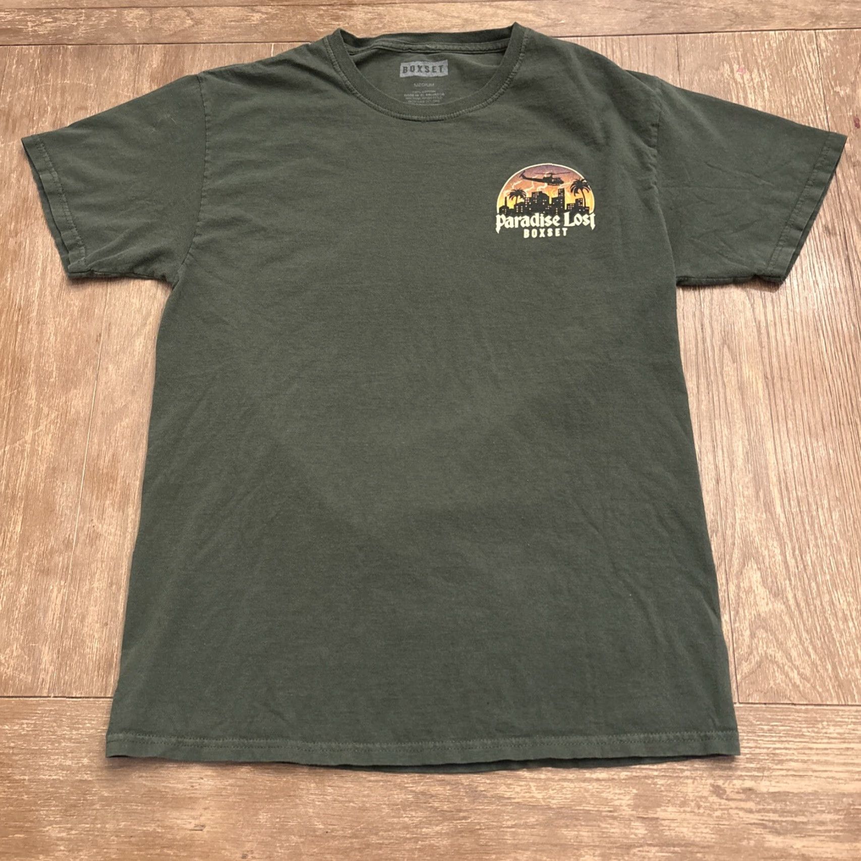 Paradise Paradise Lost Boxset T-Shirt Green Size M Grim Reaper Men Rock Poem Shirts Size US M / EU 48-50 / 2 - 2 Thumbnail