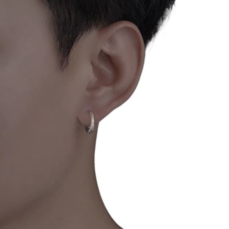 Jewelry Punk Earrings One Pairs Chrome Jewelry Size ONE SIZE - 3 Thumbnail