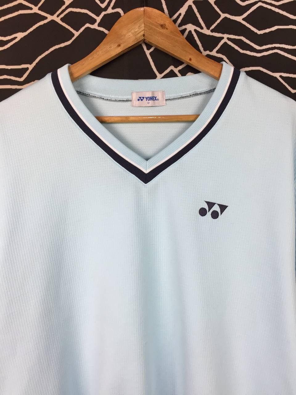 Japanese Brand Vtg Yonex Japan Retro V-Neck Long Sleeve Pullover Sweatshirt Size US XL / EU 56 / 4 - 3 Thumbnail