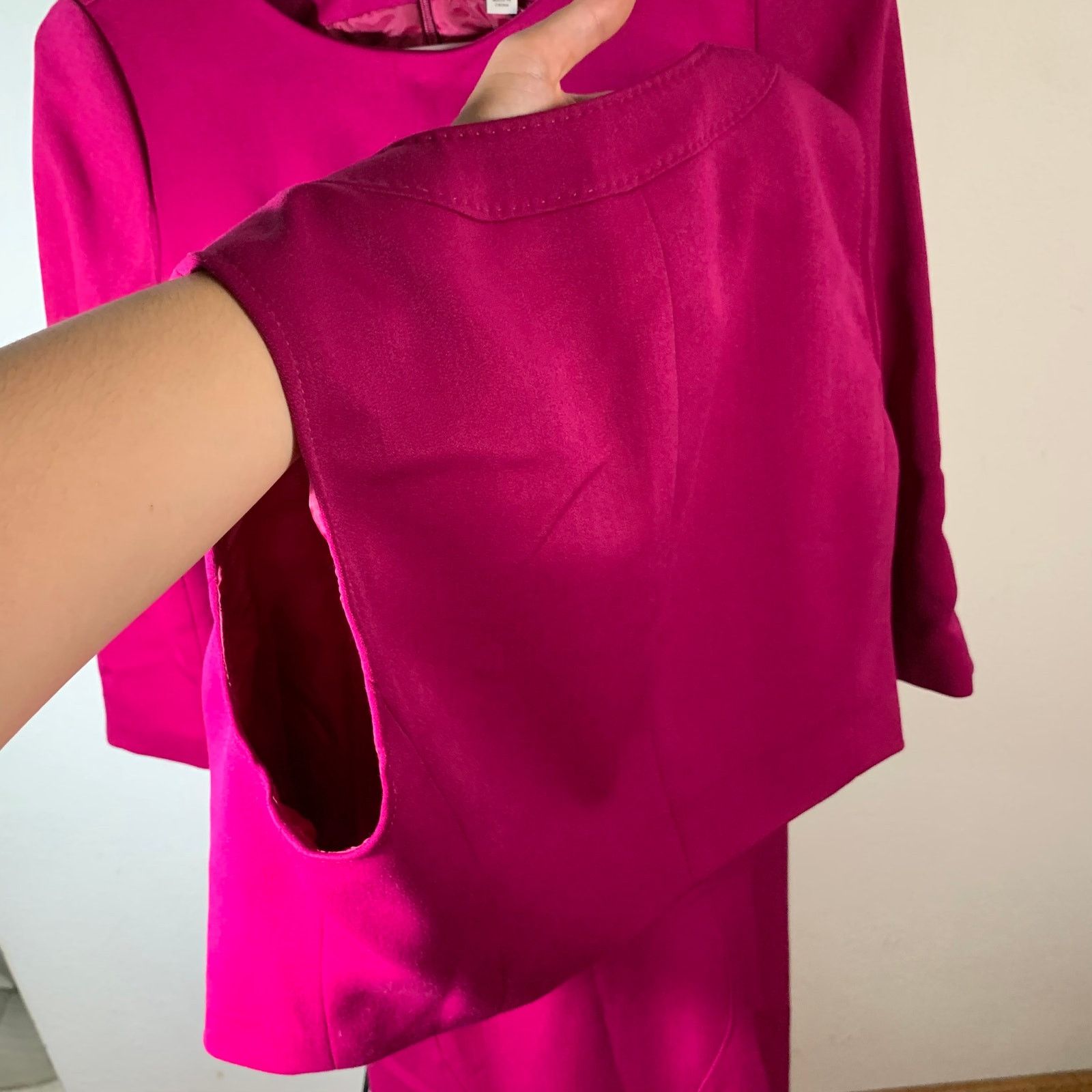 Anne Klein Anne Klein Women's Pink Dress + Vest Size 2 Size XS / US 0-2 / IT 36-38 - 10 Thumbnail