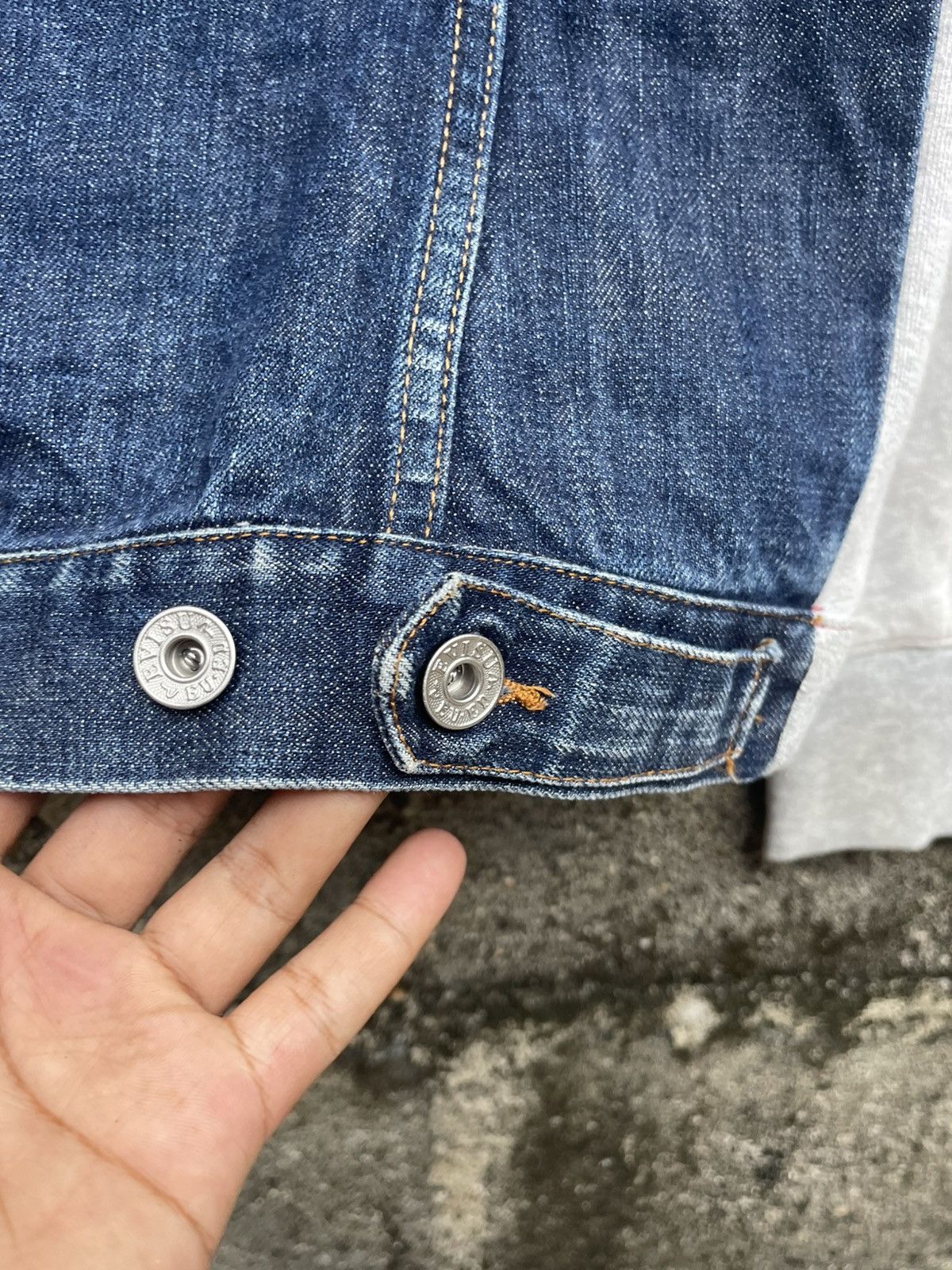 Evisu Rare Evisu Bonsai Hood Jacket Denim Back Panel Made in Italy Size S / US 4 / IT 40 - 6 Thumbnail