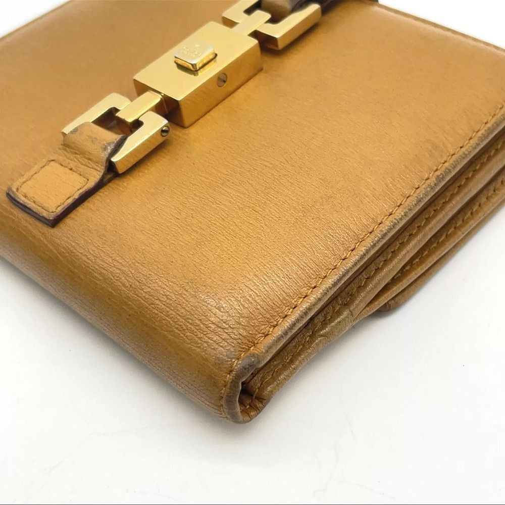 Gucci Authentic Gucci Jackie Mustard yellow leather wallet W/Bag Size ONE SIZE - 8 Thumbnail