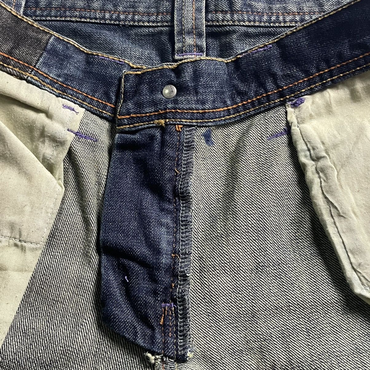 Takeo Kikuchi 🇯🇵 TAKEO KIKUCHI EMBROIDERED FLORAL DENIM PANTS Size 31" - 15 Thumbnail