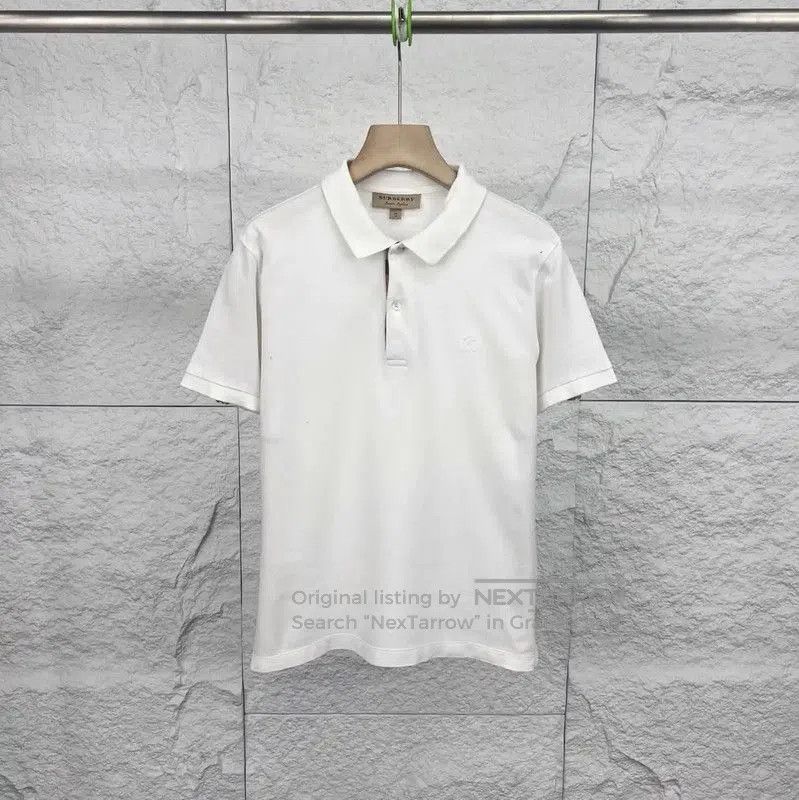 Burberry Burberry White Cotton Men's Polo Shirt. Size US XS / EU 42 / 0 - 1 Thumbnail