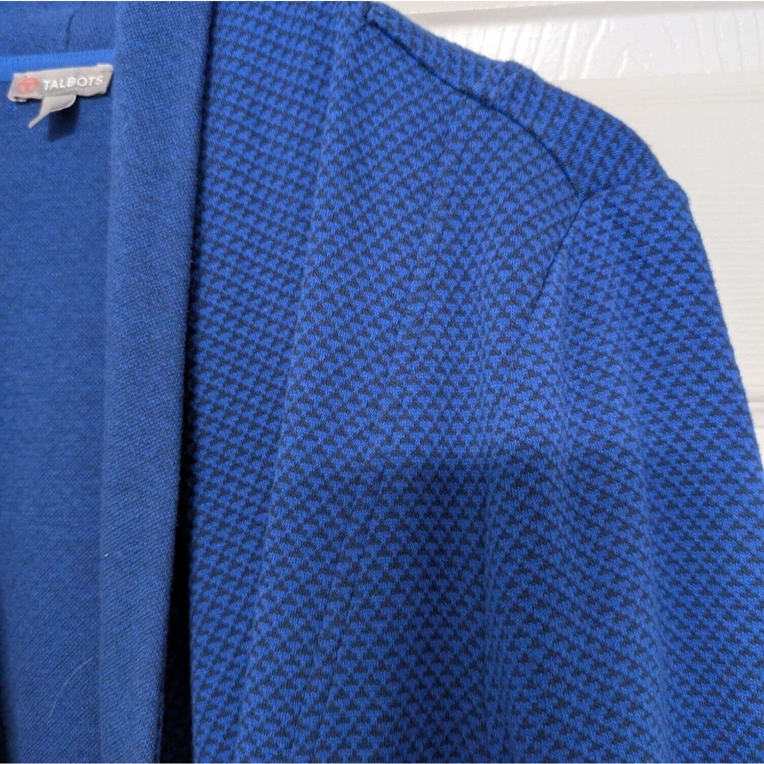 Talbots T by Talbots Moto Zip Sweatshirt Womens Plus Size 2X Blue Size XXL / US 16-18 / IT 52-54 - 3 Thumbnail
