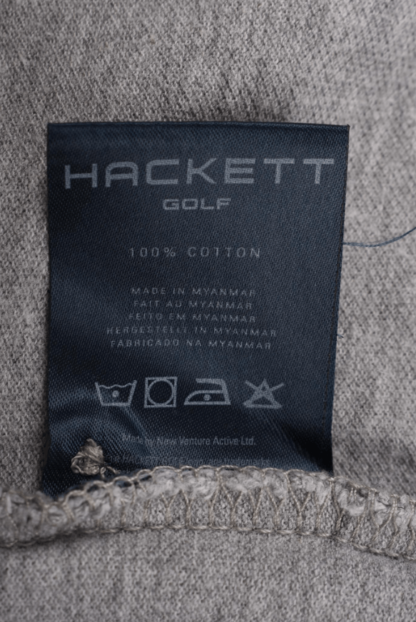 Hackett Hackett Golf Polo Shirt Grey Contrast Sleeves Size L Size US L / EU 52-54 / 3 - 4 Thumbnail
