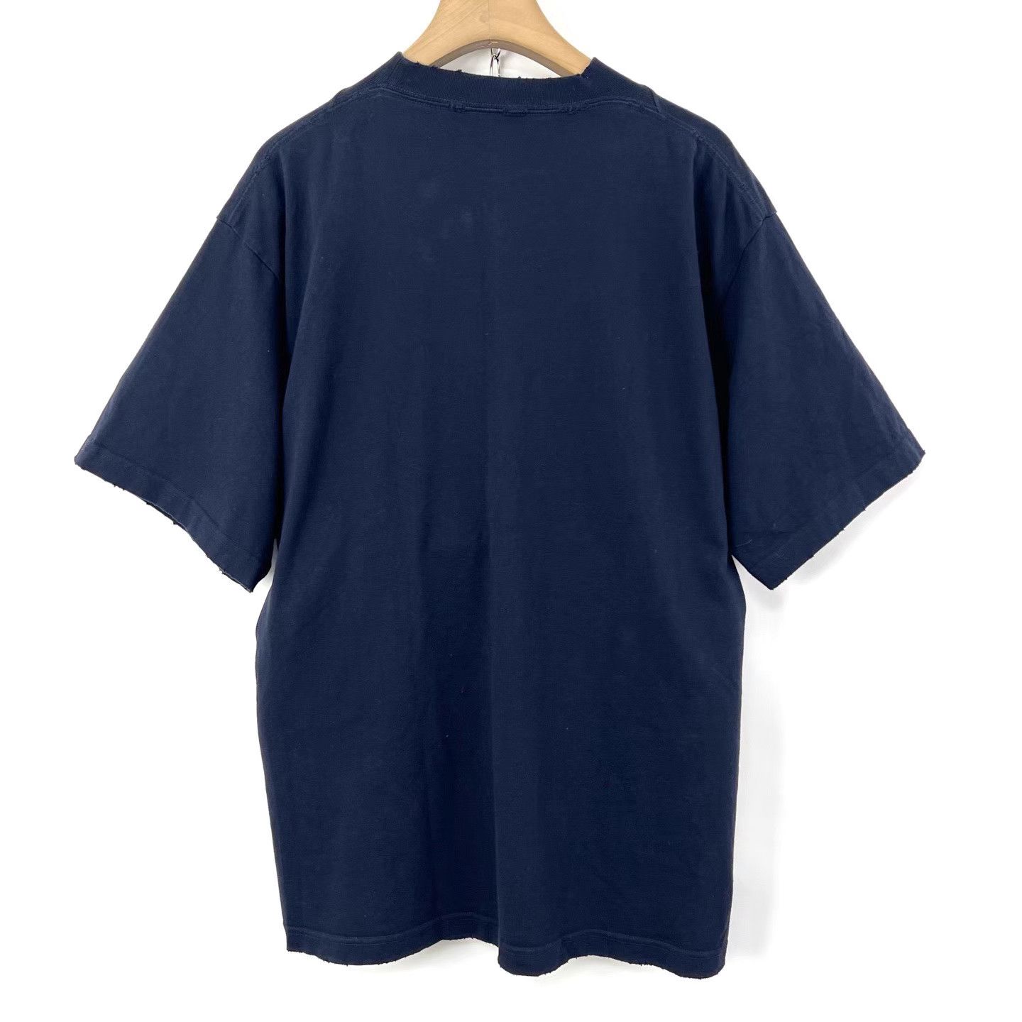Balenciaga Balenciaga Print Washed Distressed Short Sleeve T-shirt K12 Size US XXS / EU 40 - 2 Thumbnail
