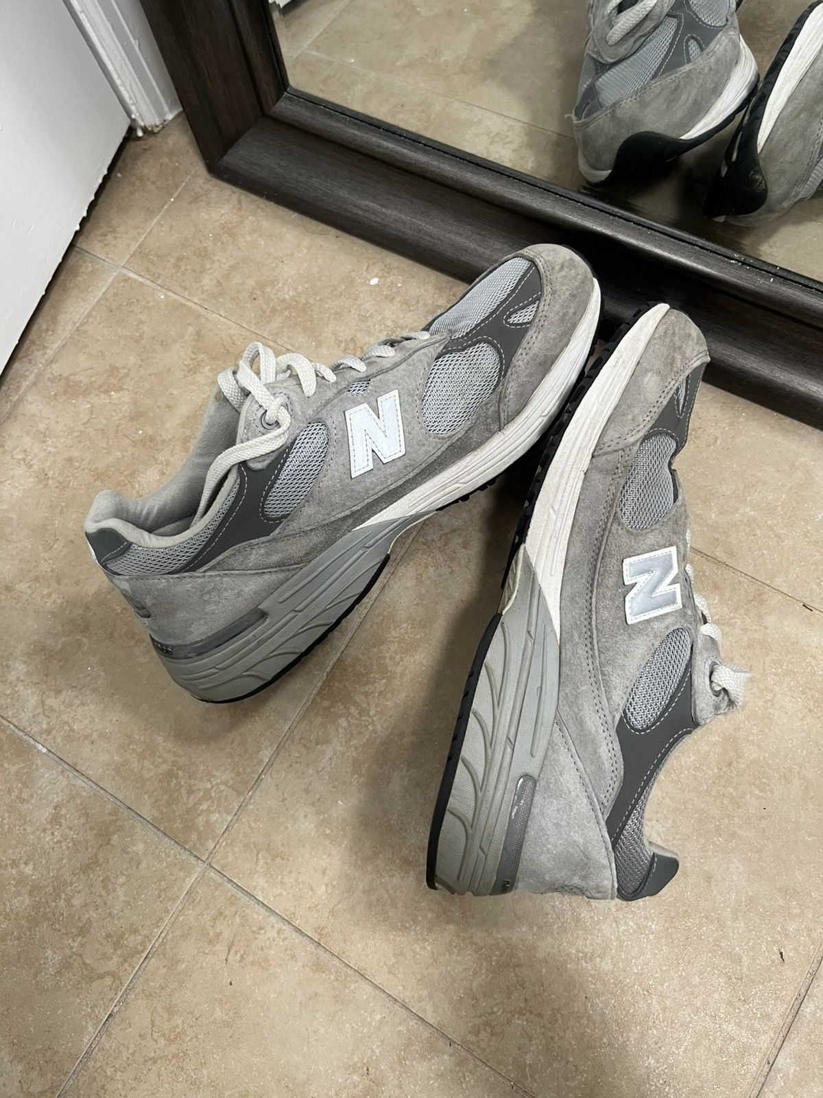 New Balance New Balance 993 Grey Made in USA Size US 12 / EU 45 - 6 Thumbnail