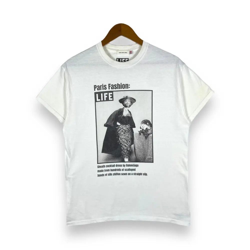 Japanese Brand GOOD ROCK SPEED Life Magazine Paris Fashion Balenciaga Tee Size S / US 4 / IT 40 - 1 Thumbnail