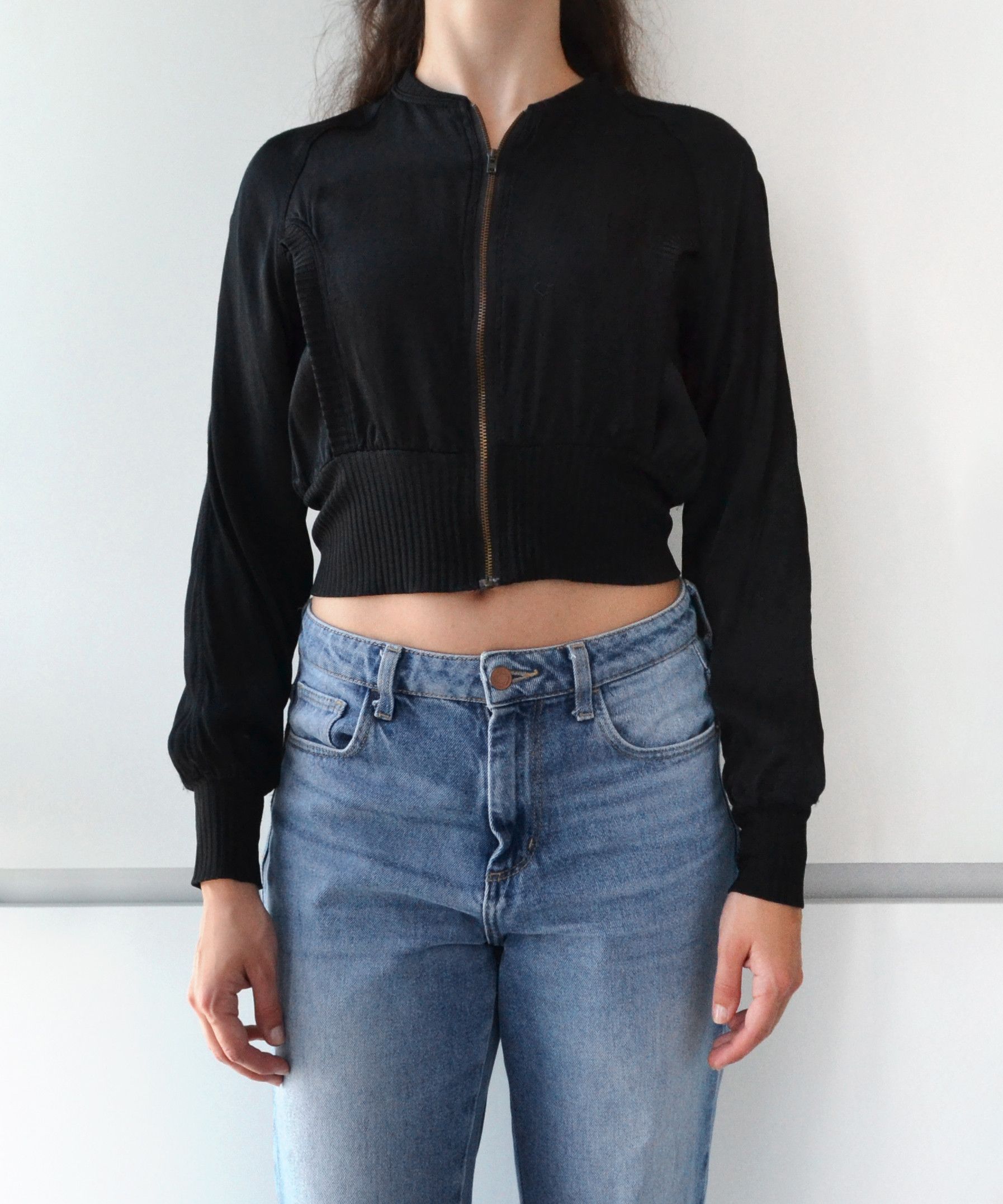 Alexander McQueen 🔴 ALEXANDER MCQUEEN Jacket 90s Black Bomber Pocket Zip Size M / US 6-8 / IT 42-44 - 2 Thumbnail
