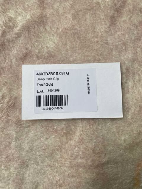 Celine CELINE Triomphe Snap Hair Clip In Calfskin Size ONE SIZE - 5 Thumbnail