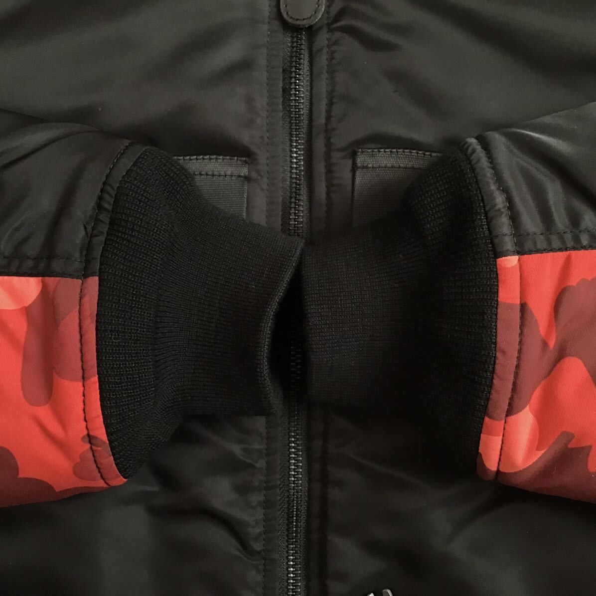 Bape BAPE HUNTING LOGO MA-1 Bomber Jacket Red camo a bathing ape Size US XXL / EU 58 / 5 - 5 Thumbnail