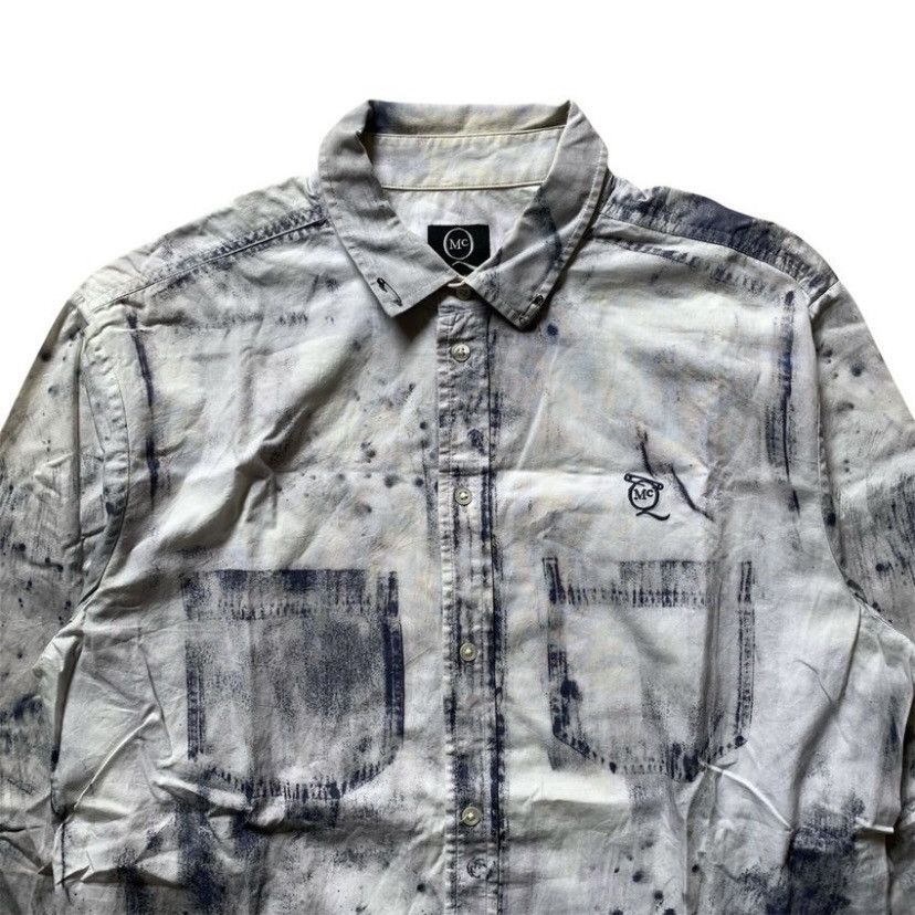 Alexander McQueen ALEXANDER MC QUEEN ABSTRACH PATTERN SHIRT BUTTON UP PIN Size US M / EU 48-50 / 2 - 2 Thumbnail