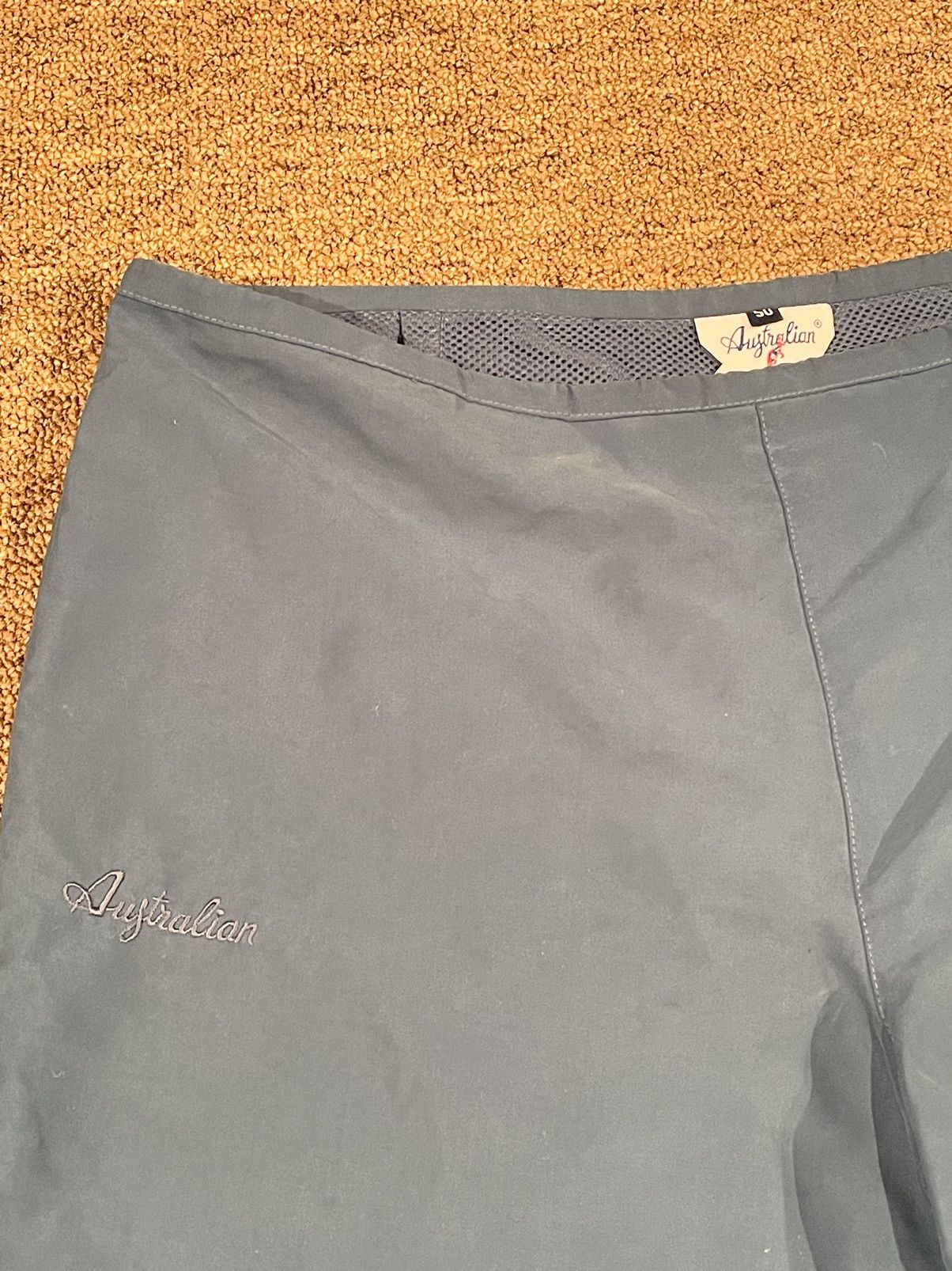 Vintage Lalpina Australian Bungee Pull-Over Track Pants Powder Blue Size US 34 / EU 50 - 4 Thumbnail