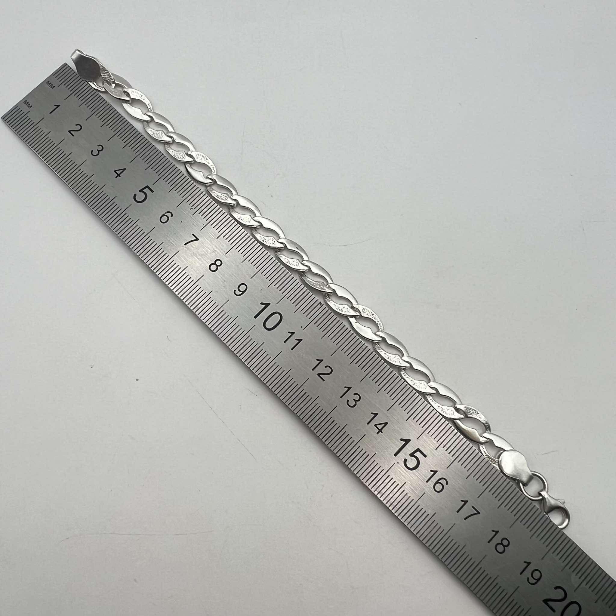 Vintage Vintage Sterling Silver 925 Men's Women's Chain Bracelet Size ONE SIZE - 7 Thumbnail