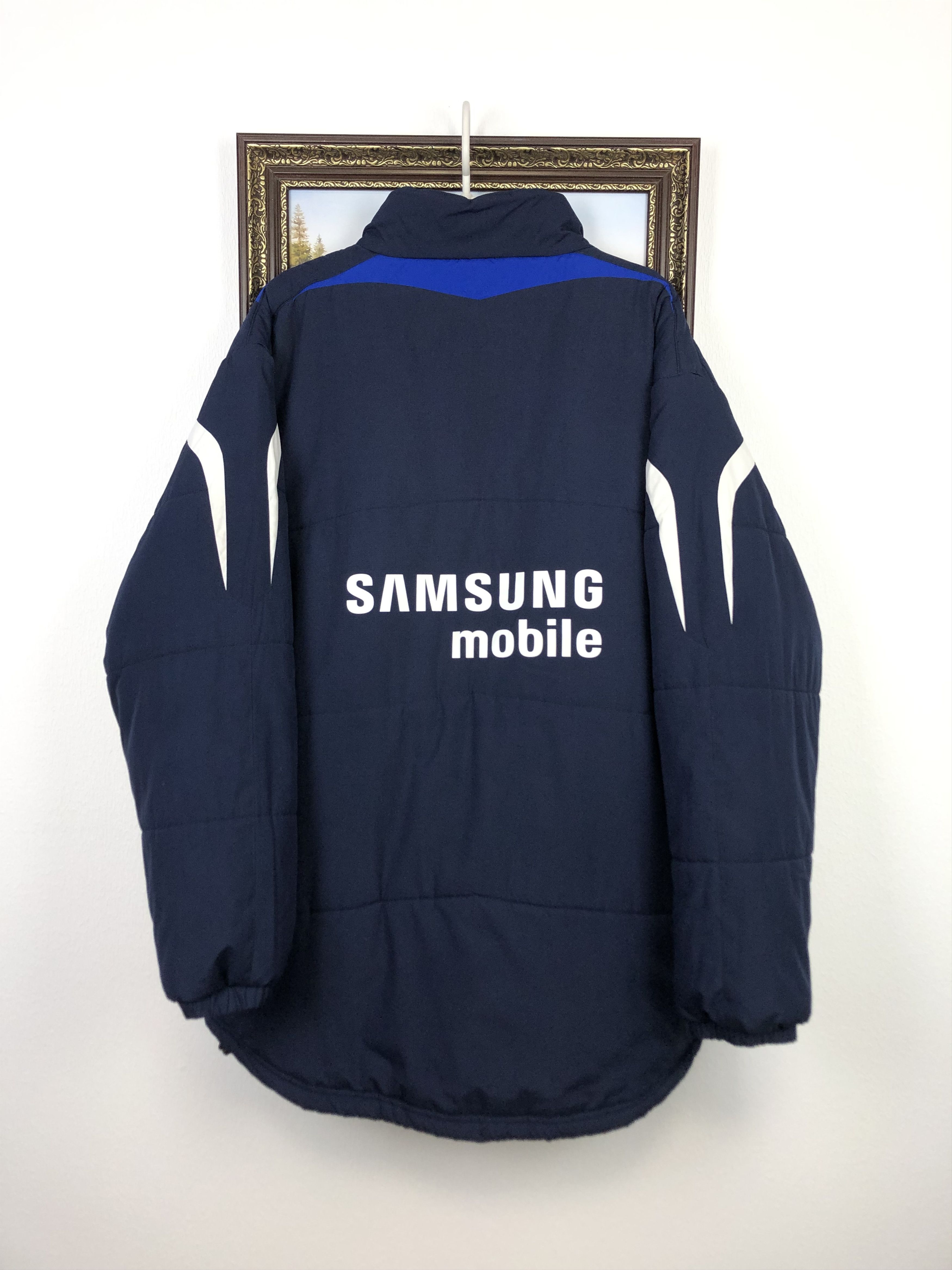 Umbro Vintage Chelsea Football Jacket Puffer Bomber Soccer Track Size US XL / EU 56 / 4 - 9 Thumbnail