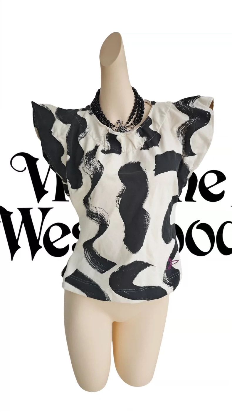 Vivienne Westwood Vivienne Westwood White cotton ink T-shirt Size M / US 6-8 / IT 42-44 - 1 Thumbnail