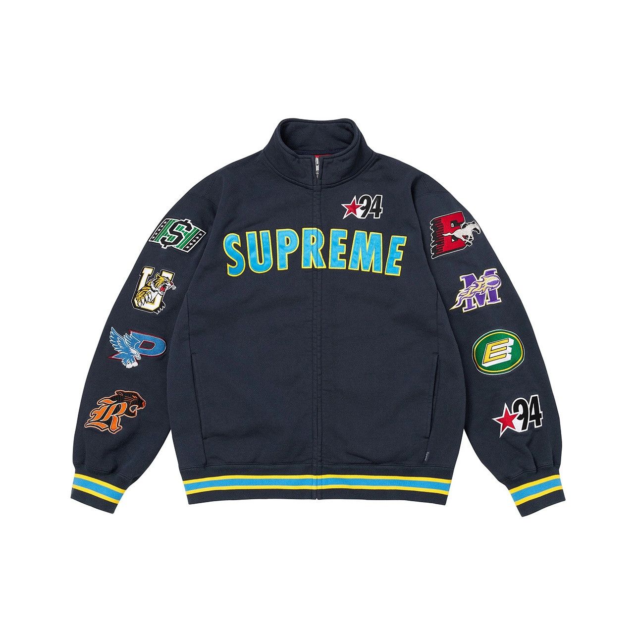 Champion × Supreme Supreme Champion 3D Metallic Navy Sweatshirt Sz