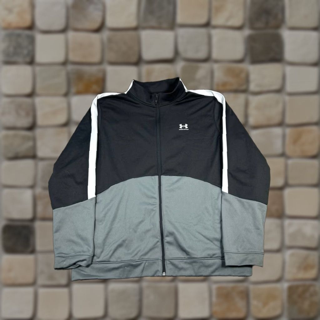 Under Armour Under Armour Jacket Mens 2XL Gray Running Full Zip Sport Sports Track Jacket Womens? Size US XXL / EU 58 / 5 - 1 Thumbnail