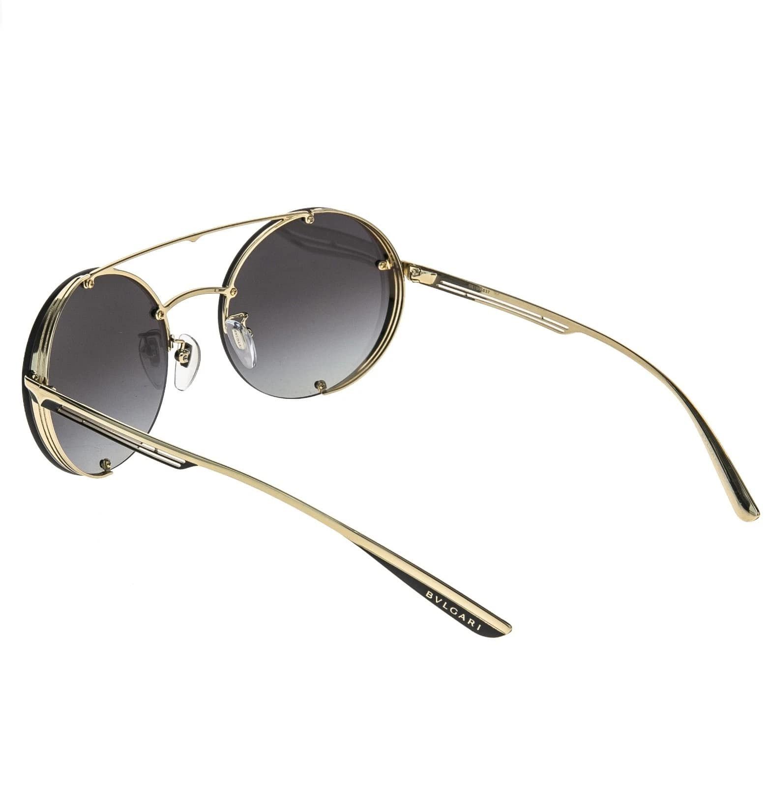 Bvlgari BVLGARI BV6127 6127 B.ZERO1 Gold Black Metal Oval Sunglasses Size ONE SIZE - 7 Thumbnail