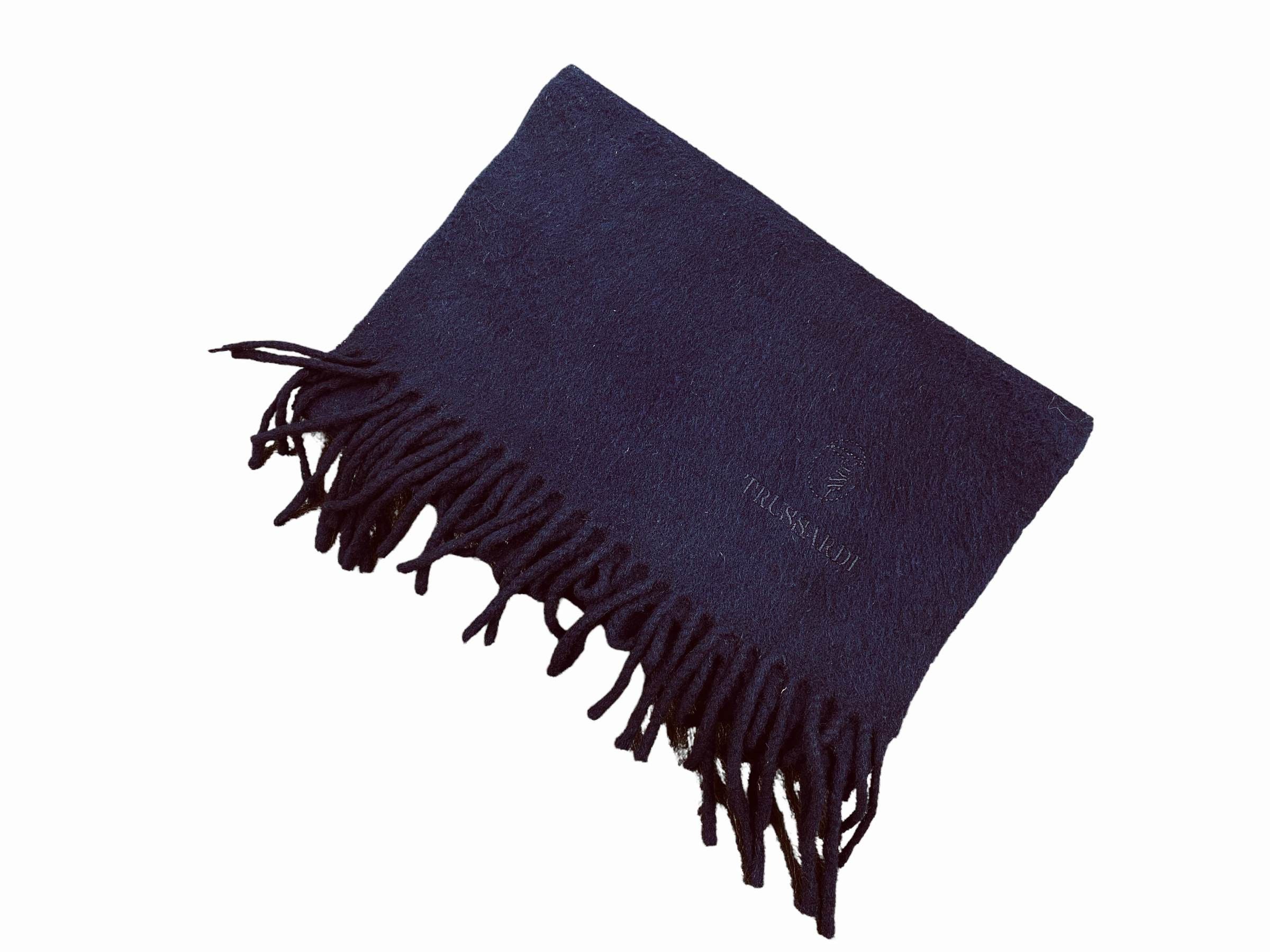 Trussardi Vintage Trussardi Lambswool Scarf Made in Italy 90s Size ONE SIZE - 1 Thumbnail