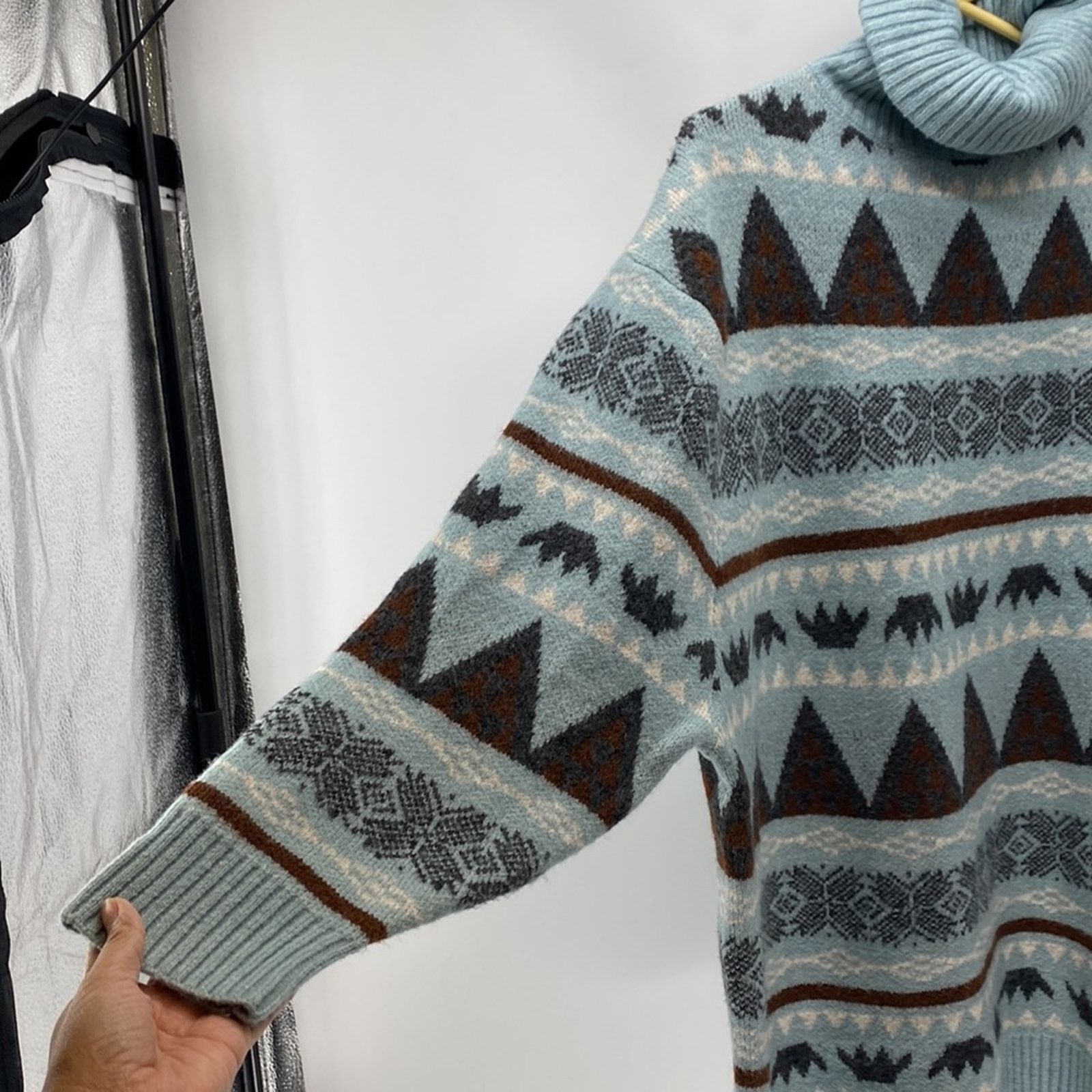 Other The Hyfve Turtleneck Aztec Sweater oversized longline sz S Size S / US 4 / IT 40 - 3 Thumbnail