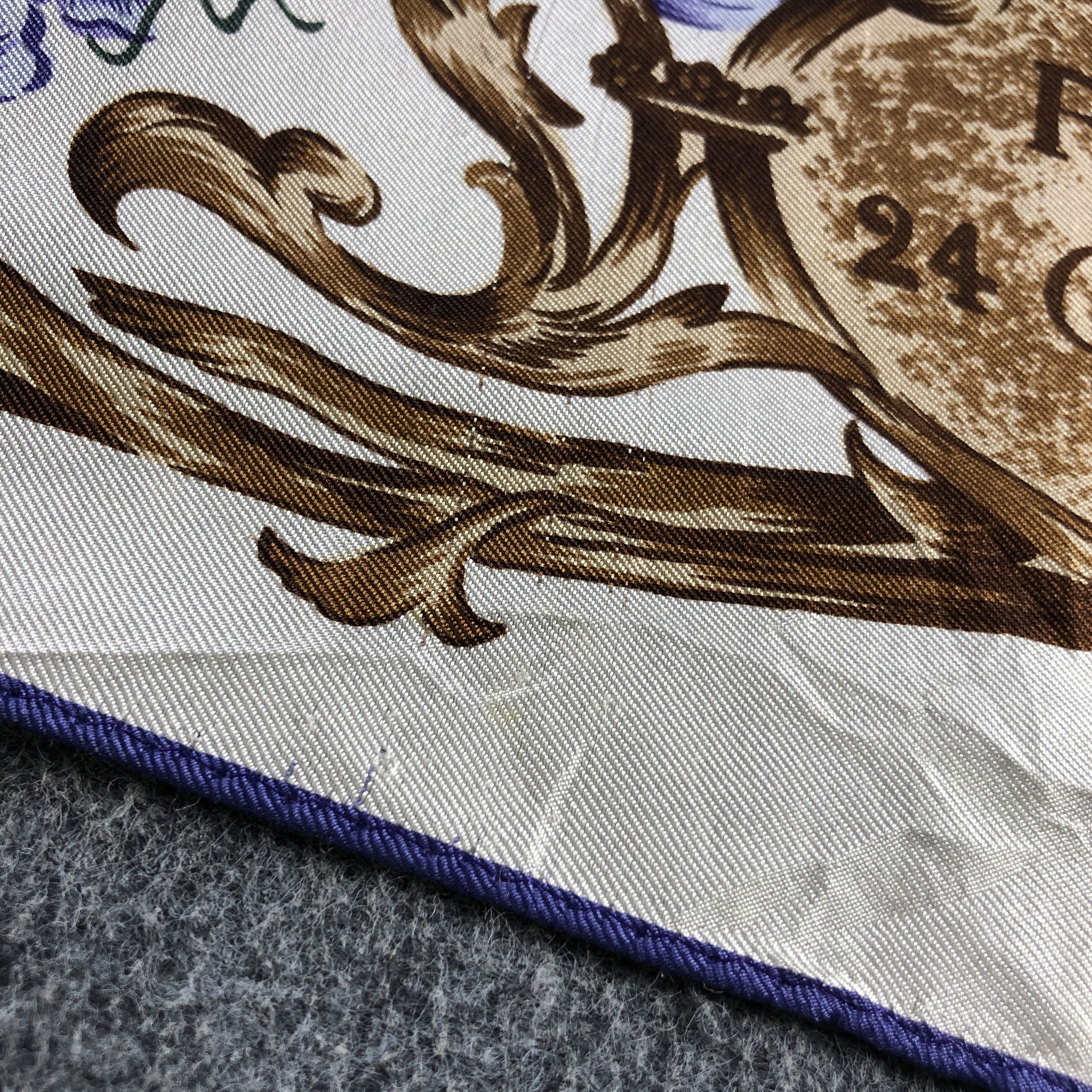 Vintage Roma Gennaio Baroque Silk Scarf M1356 Size ONE SIZE - 10 Thumbnail