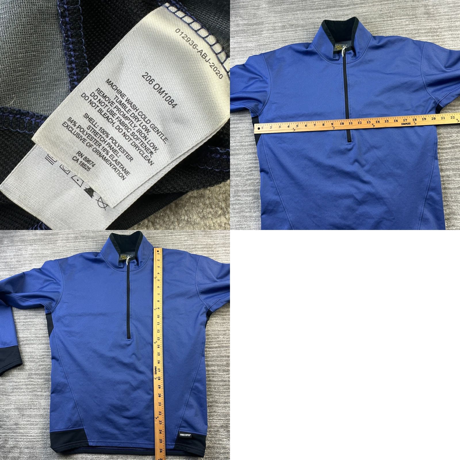 Mountain Hardwear Mountain Hardwear Jacket Mens L Blue Windbreaker 1/4 Zip USA Made Windstopper All Seasons Logo Regular Size Blue Mens Size US L / EU 52-54 / 3 - 8 Thumbnail