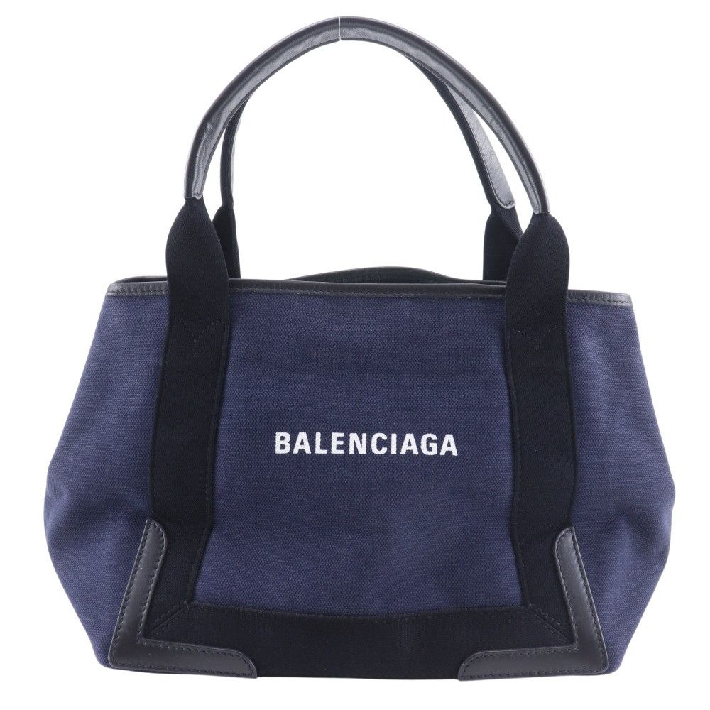 Balenciaga Balenciaga Balenciaga Navy Cabas Canvas Tote Bag Textile Tote Bag 339933 DUTY FREE for USA Size ONE SIZE - 1 Thumbnail
