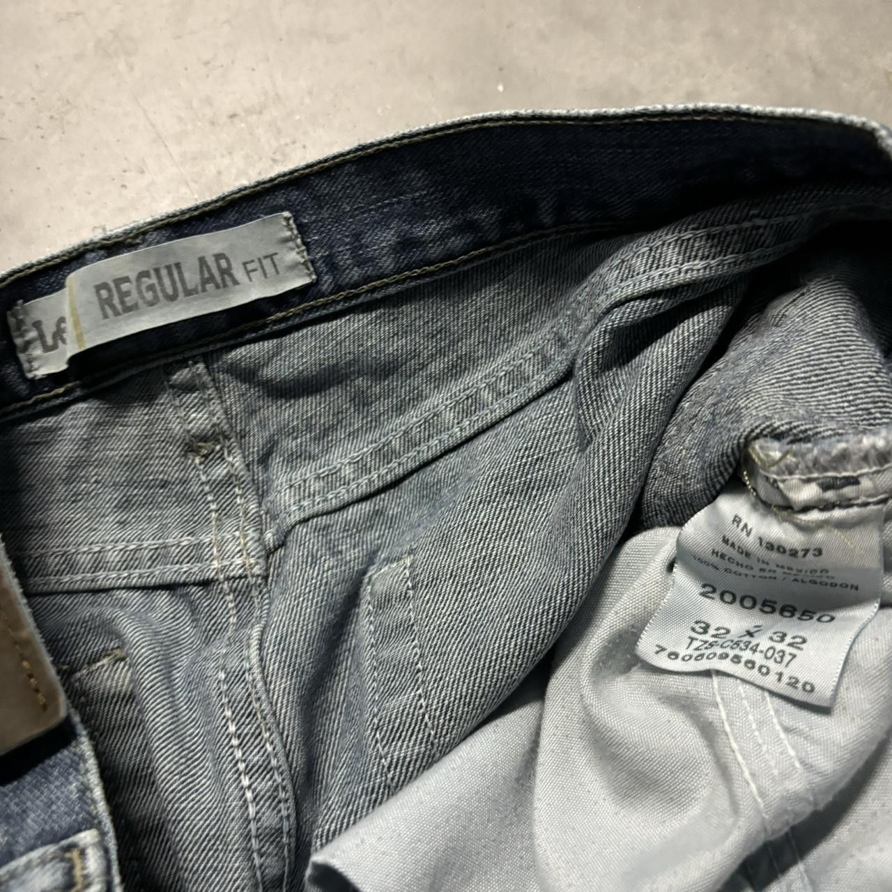 Japanese Brand × Vintage Crazy Vintage Y2K/2000s Grunge Dark Wash Denim Jeans! Size US 31 - 8 Thumbnail